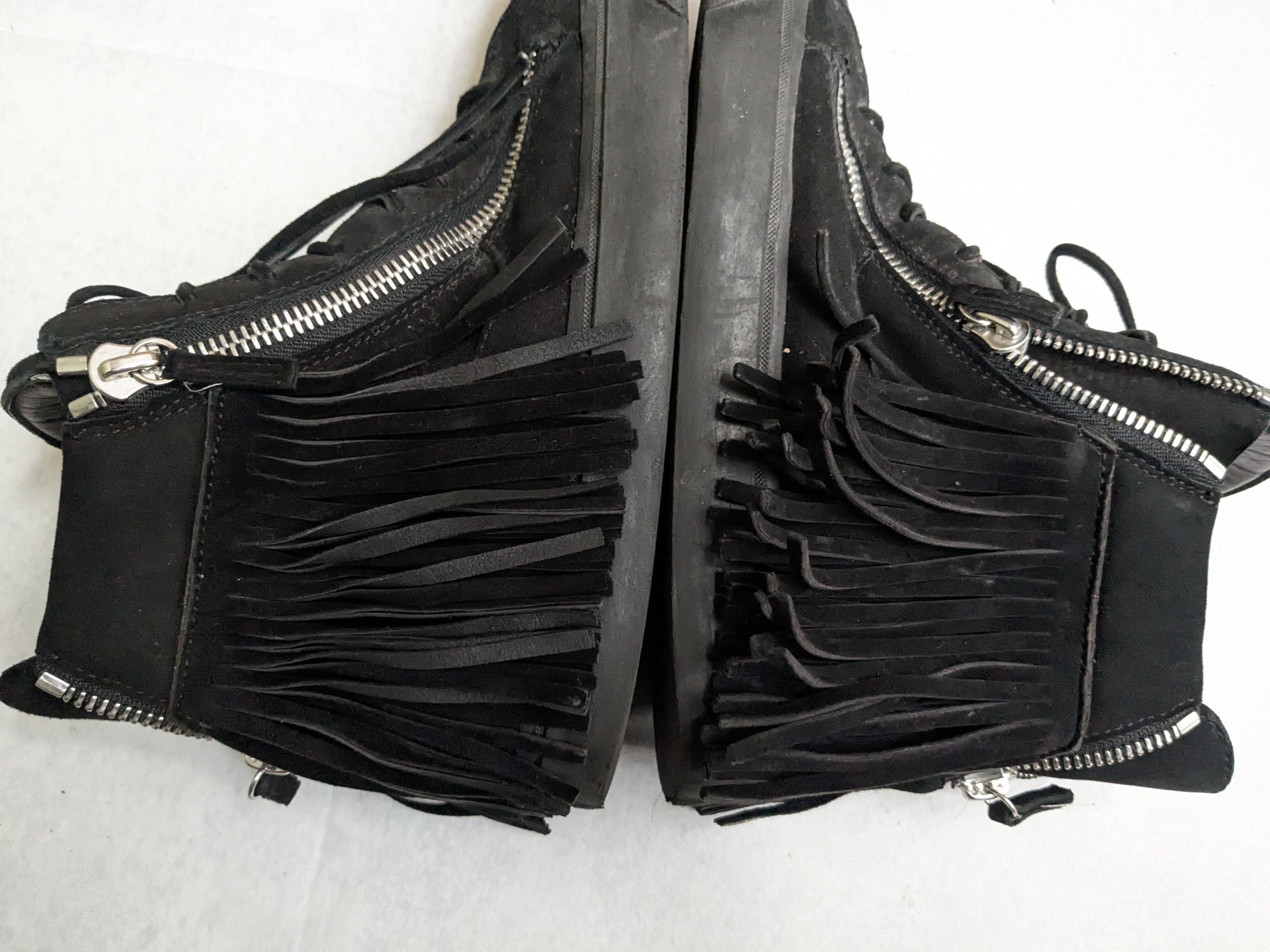 Giuseppe Zanotti Giuseppe Zanotti Sneakers Black Suede Fringe 11 44 High Tops Size US 11 / EU 44 - 11 Thumbnail