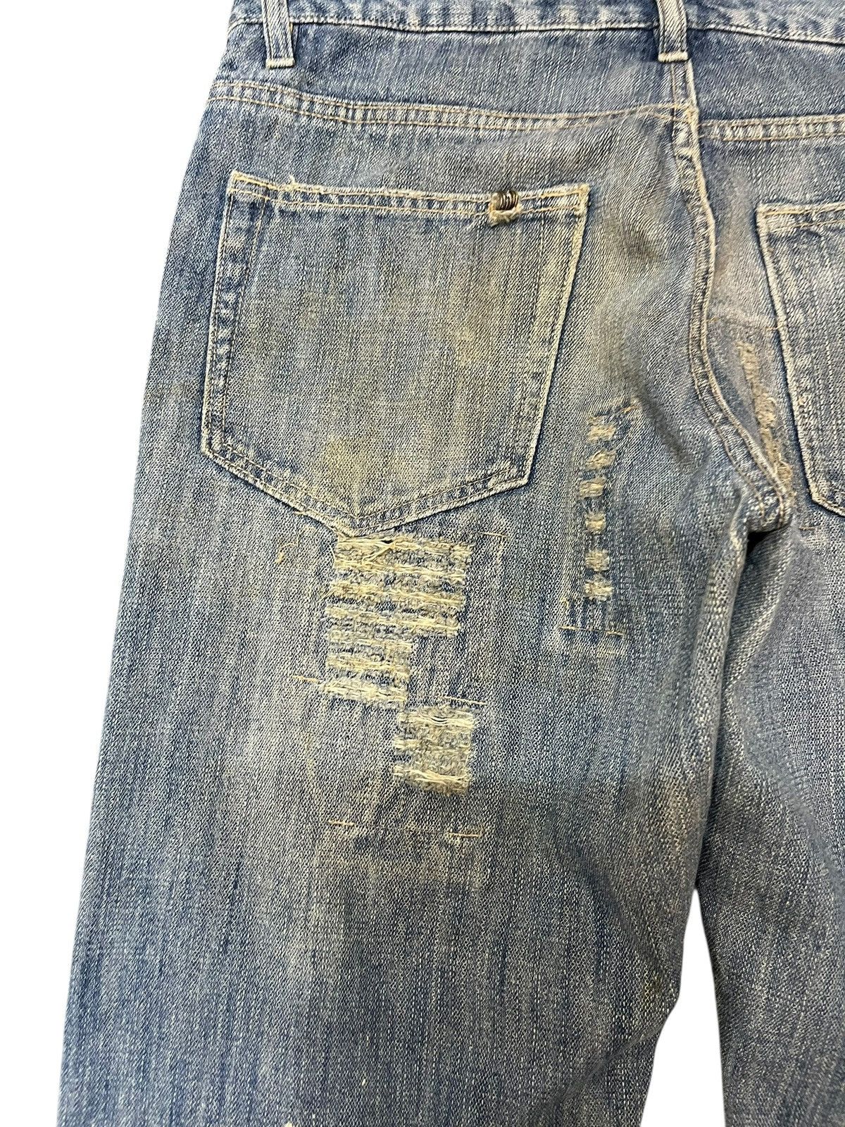Japanese Brand × Vintage Vintage Japanese Brand Ripped Chain Stitch Denim Size US 32 / EU 48 - 9 Thumbnail
