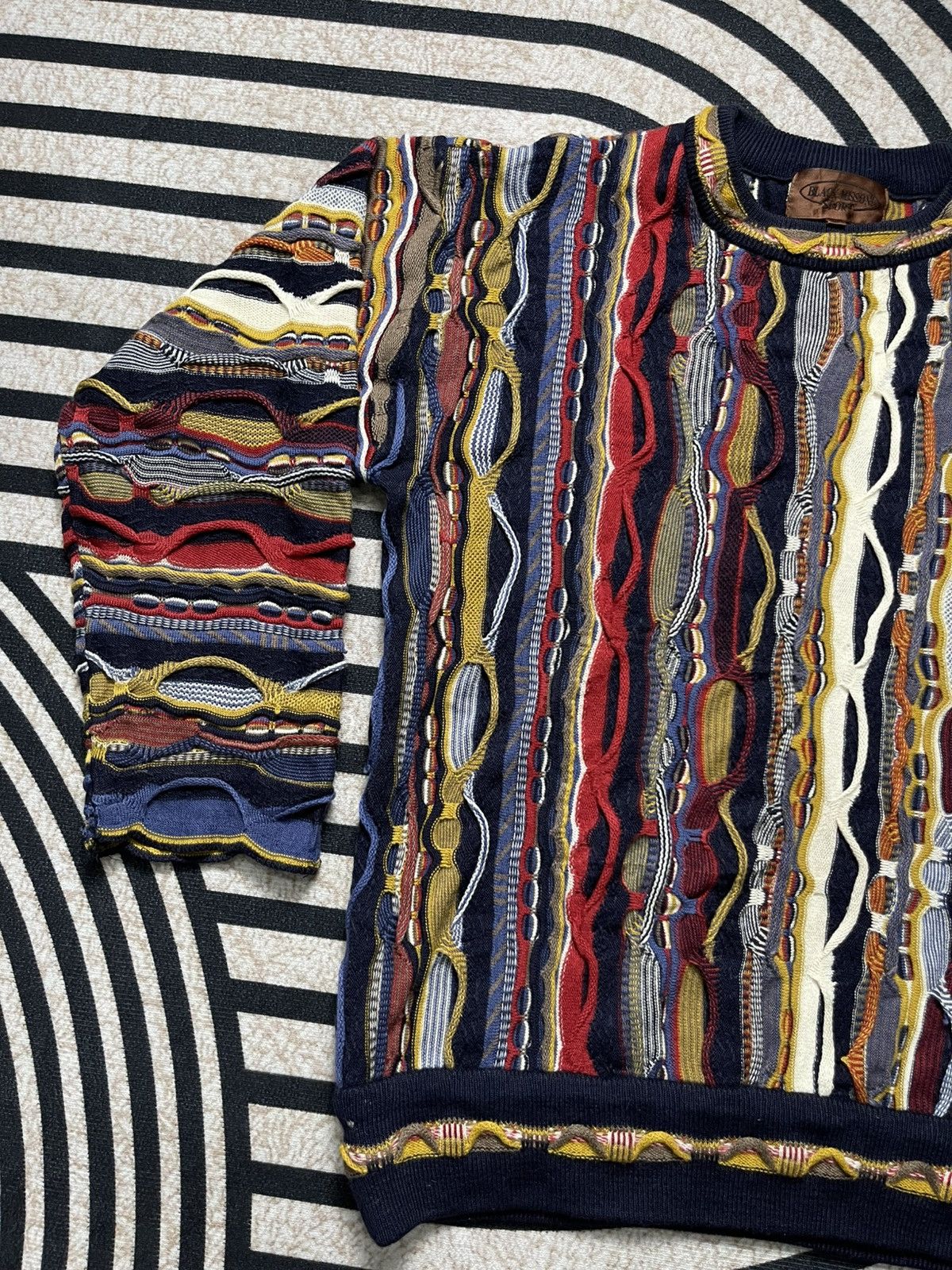 Missoni 80s BLACK MISSONI SPORT COOGI STYLE 3 D KNITWEAR RARE Size US M / EU 48-50 / 2 - 4 Thumbnail