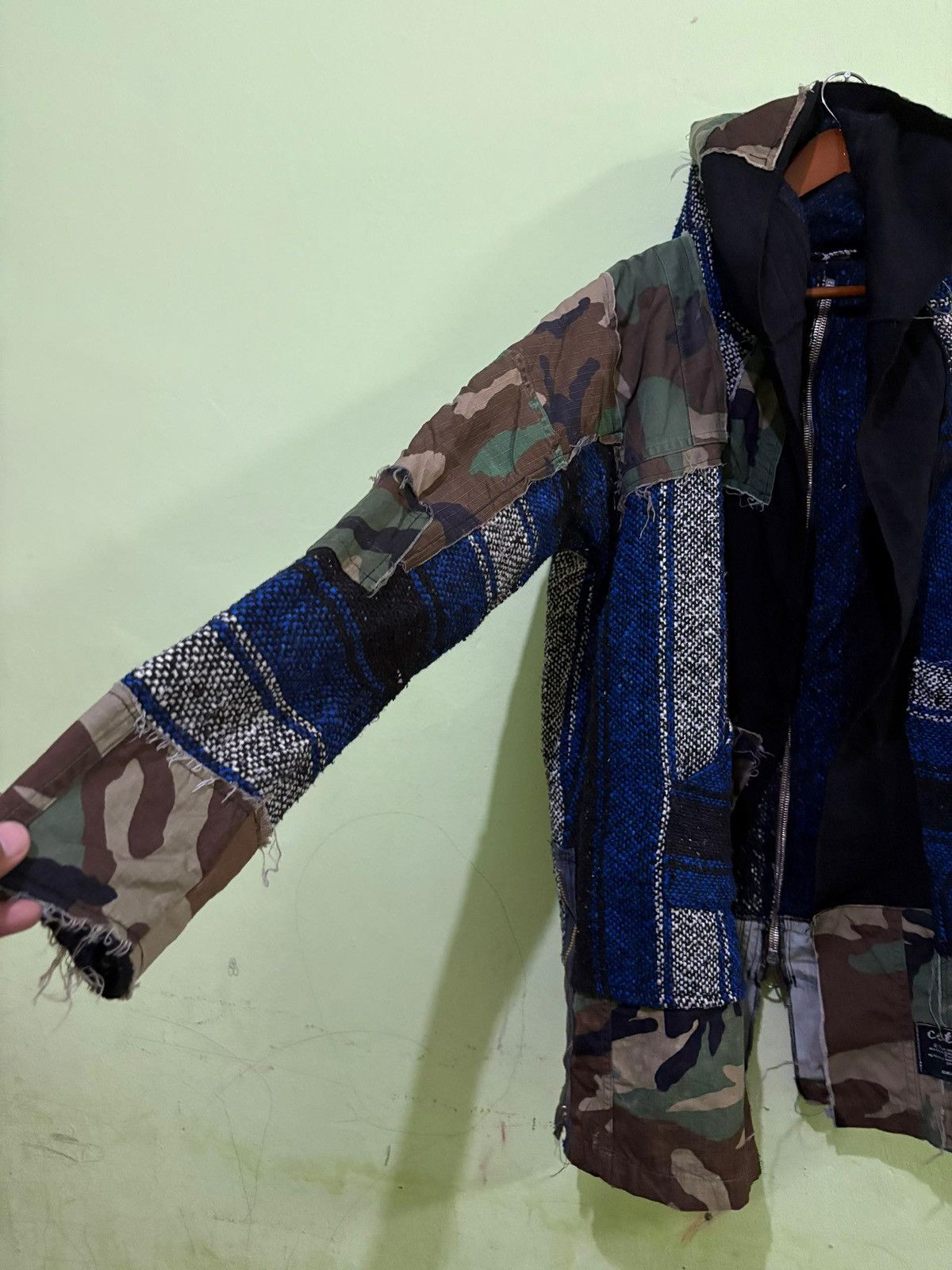 Vintage VTG 90's rebuild Military Cardigan jacket Design Boro Stlye Size US L / EU 52-54 / 3 - 2 Thumbnail