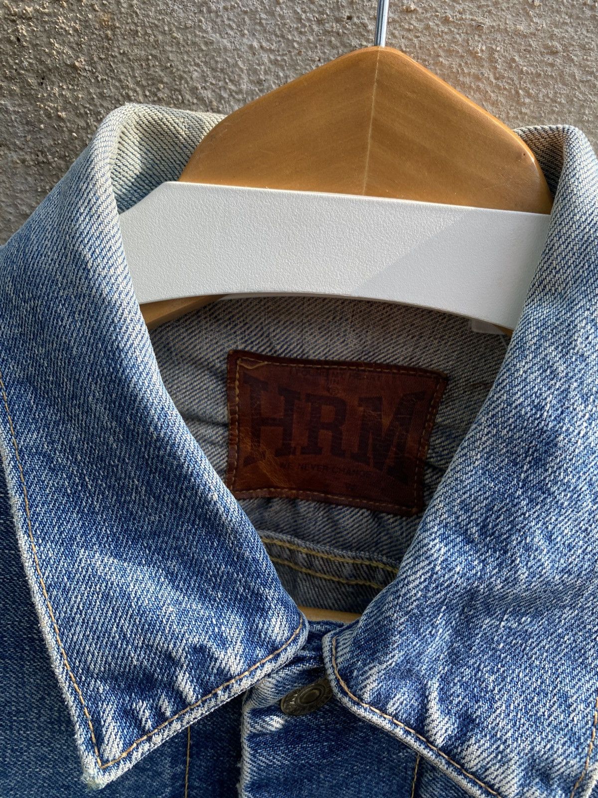 Designer × Japanese Brand × Vintage vintage HRM h.r market redline trucker japanese brand jacket Size US L / EU 52-54 / 3 - 4 Thumbnail