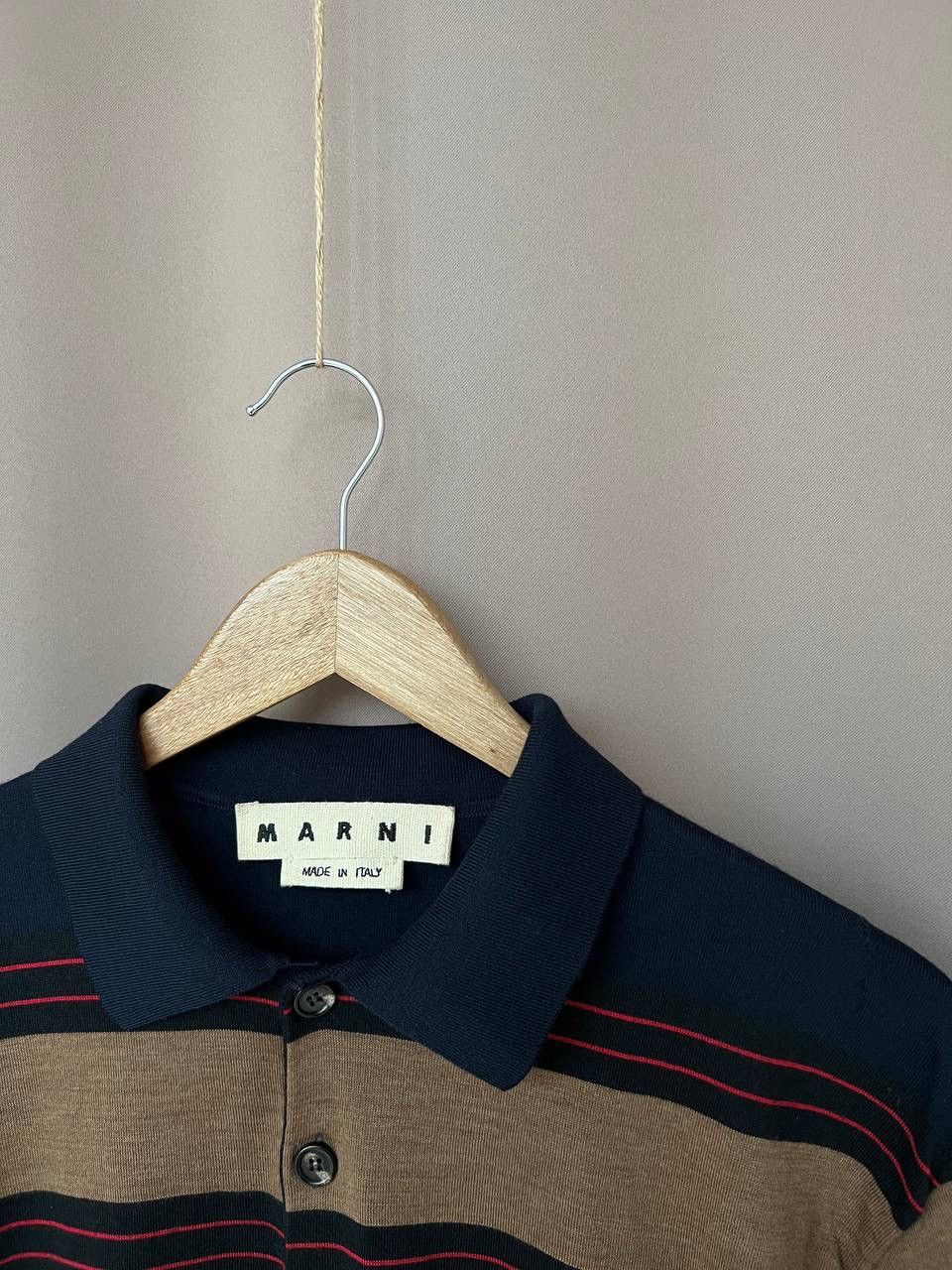 Marni Marni Wool Striped Polo Shirt Womens Size 48 Short Sleeve Size M / US 6-8 / IT 42-44 - 6 Thumbnail
