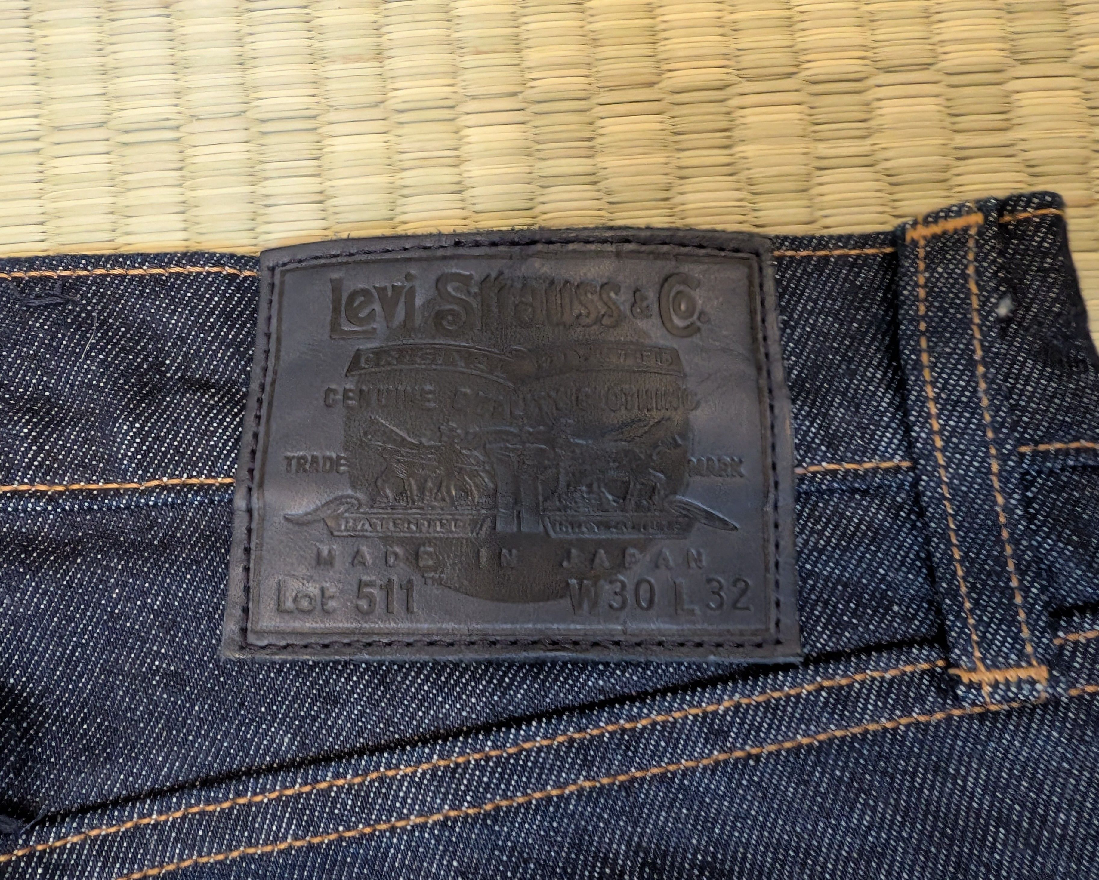 Levi's LNWOT Levi's 511 Slim Taper Selvedge Jeans Made in Japan Size US 30 / EU 46 - 6 Thumbnail