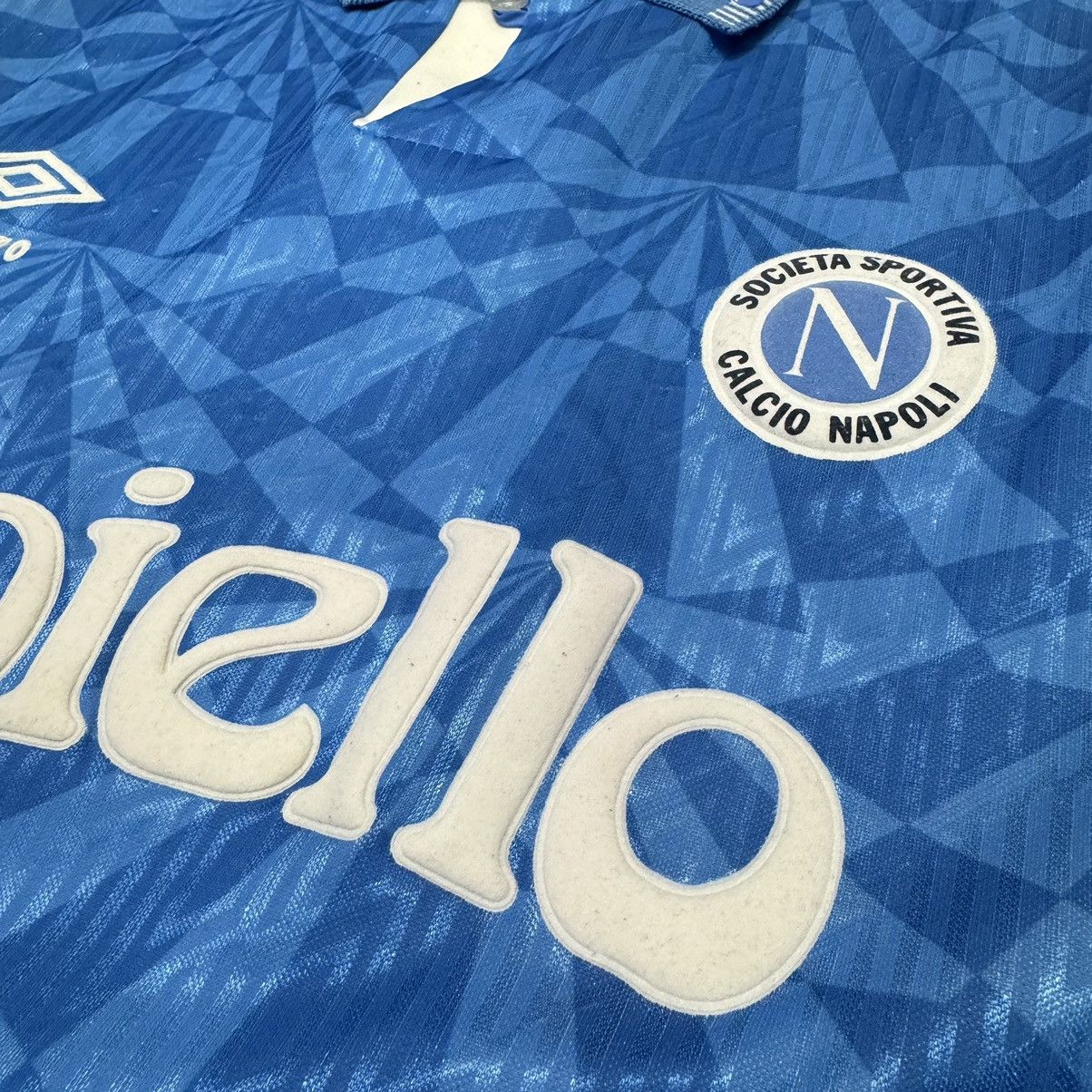 Umbro Napoli 91/93 home shirt Size US L / EU 52-54 / 3 - 4 Thumbnail