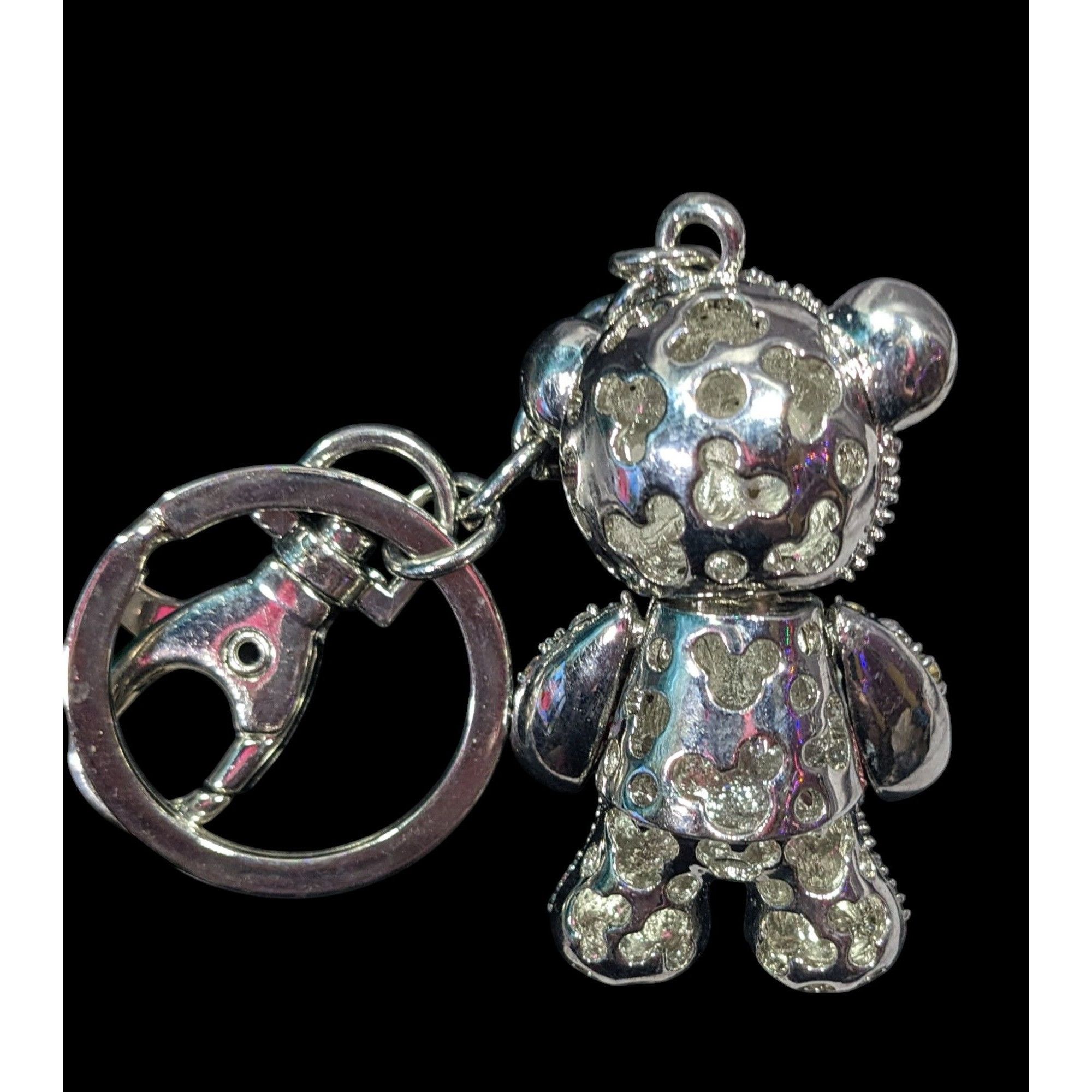 Other Glam Kidcore Rhinestone Articulated Teddy Bear Keychain Size ONE SIZE - 2 Thumbnail