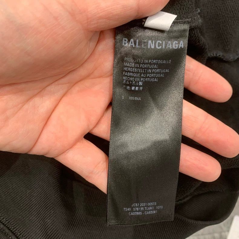 Balenciaga Balenciaga Black double hook hoodie sweatshirt Size US S / EU 44-46 / 1 - 7 Thumbnail