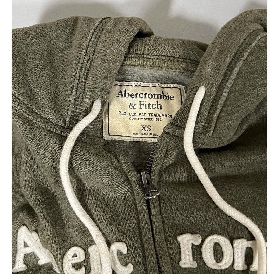 Abercrombie & Fitch Abercrombie A&F Olive Green Sweater Sweatshirt Hoodie XS ✨ Size XS / US 0-2 / IT 36-38 - 3 Thumbnail