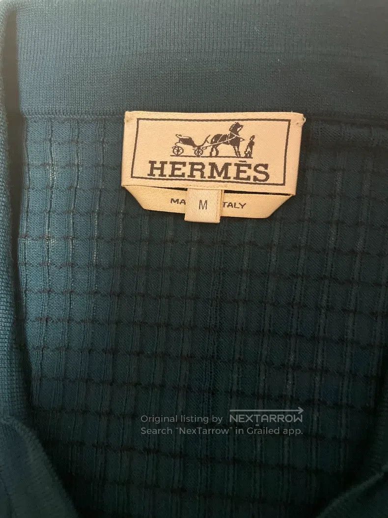 Hermes Hermes Knitted polo shirt (high-end) Size US M / EU 48-50 / 2 - 1 Thumbnail