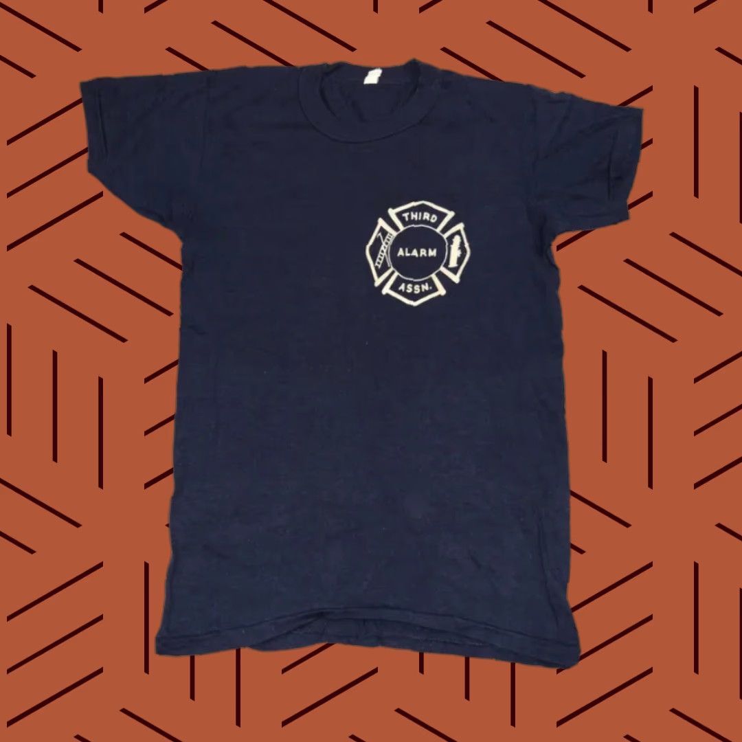 Vintage Vintage 50s 60s NYFD Firefighter T-Shirt Unisex Medium Blue Fire Department NYC Logo 3rd Alarm Old School Size US M / EU 48-50 / 2 - 1 Thumbnail