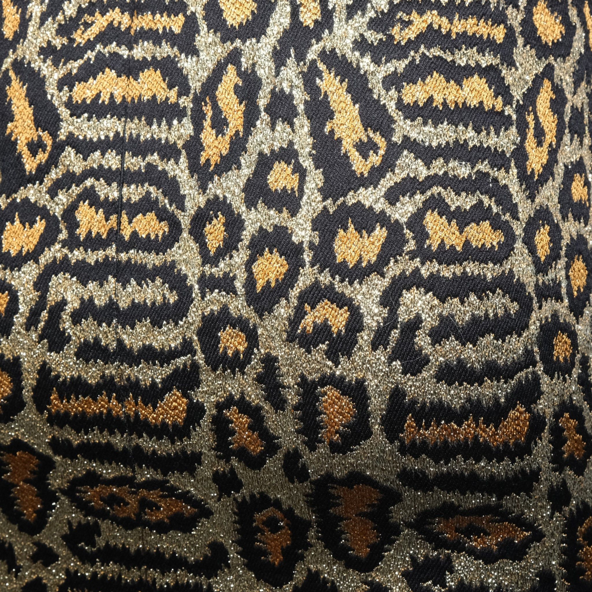 Saint Laurent Paris SS 2014 Runway Brocate Leopard Mini Skirt Size 25" / US 0 / IT 36 - 3 Thumbnail