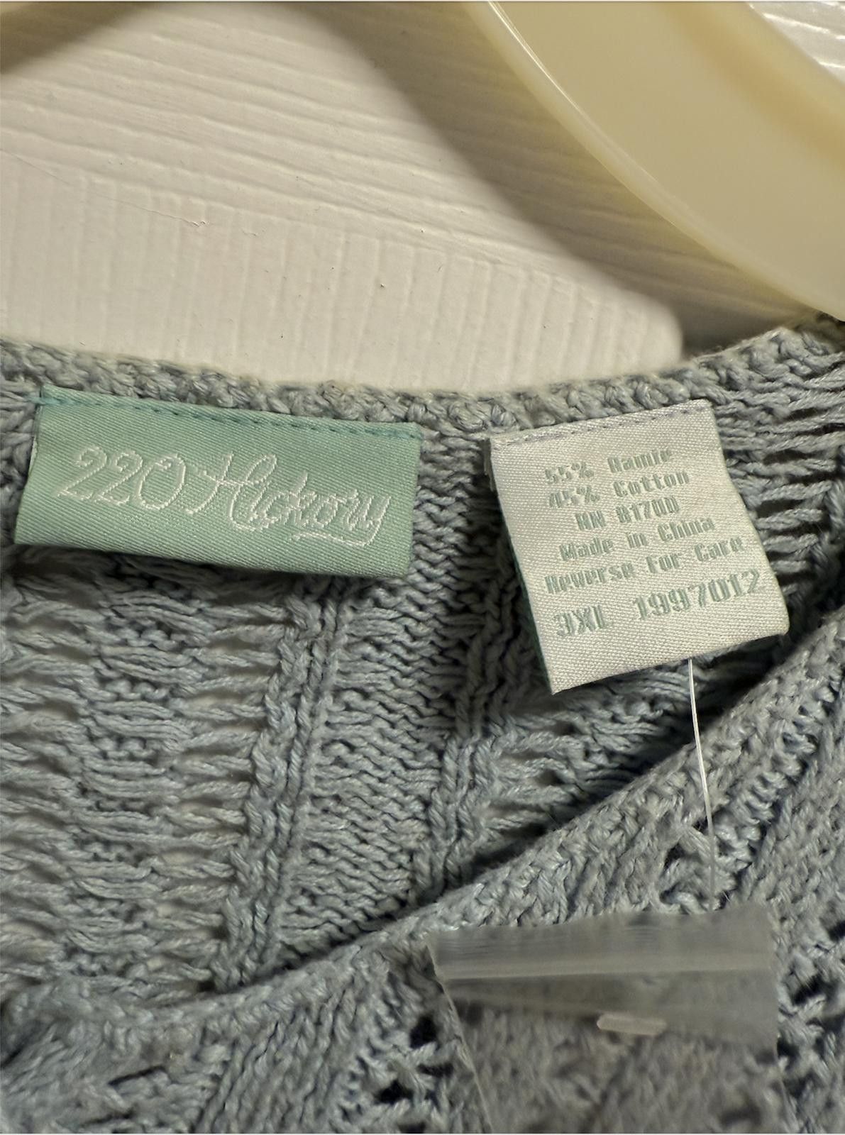 Designer Vintage 220 Hickory Crochet Cardigan Plus‑Size Show‑Stopper Size M / US 6-8 / IT 42-44 - 2 Thumbnail