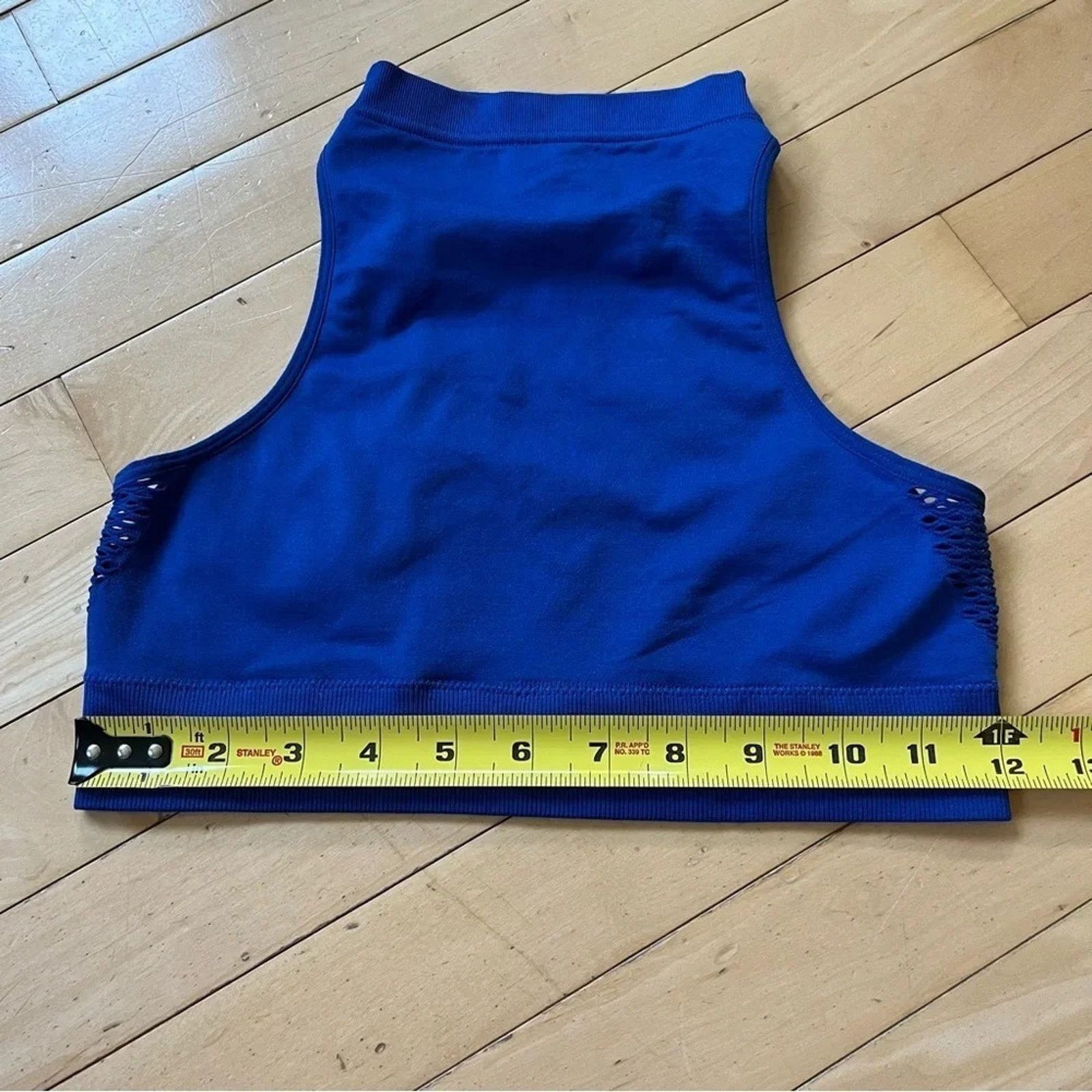 Other Aerie Sz M Blue Mesh Comfort Unpadded Racerback Bralette Size ONE SIZE - 5 Thumbnail