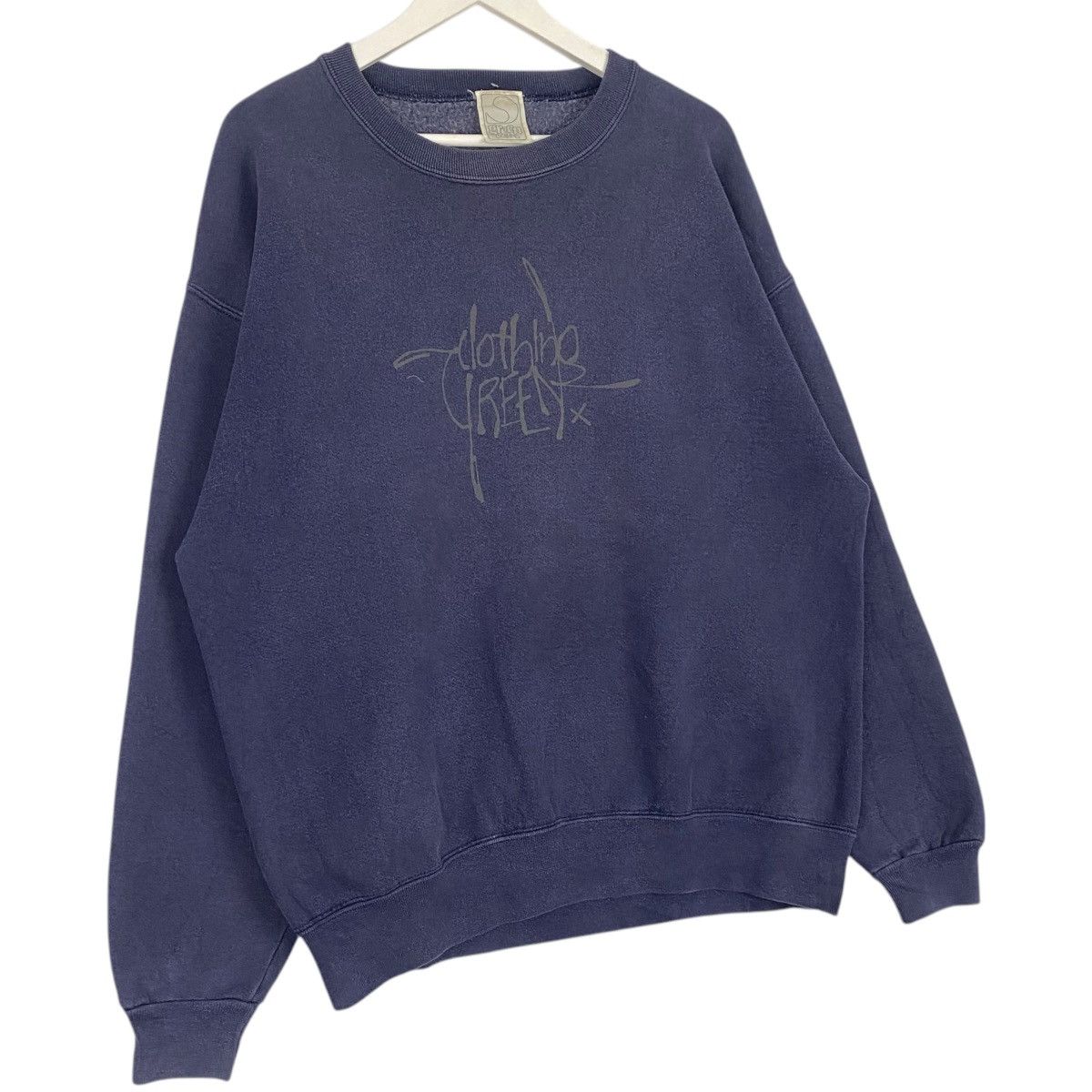Designer × Vintage Vintage Green Clothing Crewneck Sweatshirt Navy Blue Size US L / EU 52-54 / 3 - 3 Thumbnail