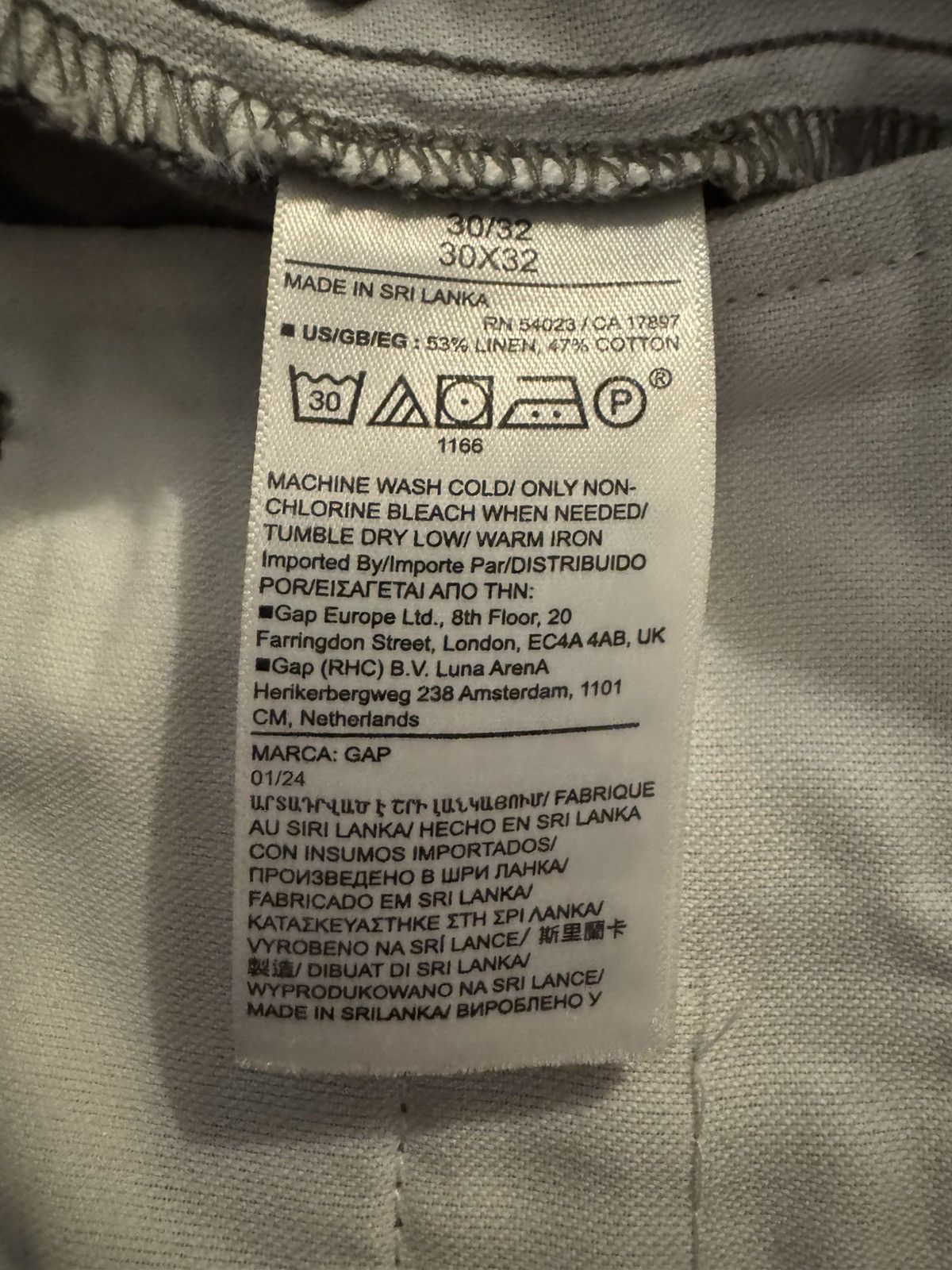 Gap Gap Linen-Cotton Pleated Trousers Size US 30 / EU 46 - 4 Thumbnail