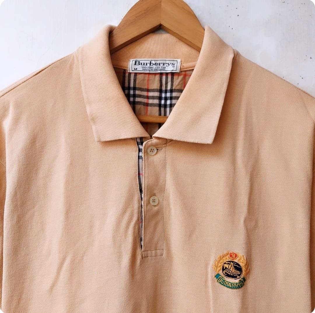 Burberry × Burberry Prorsum × Vintage Vintage 90s Burberrys Polo Shirt Size US M / EU 48-50 / 2 - 3 Thumbnail