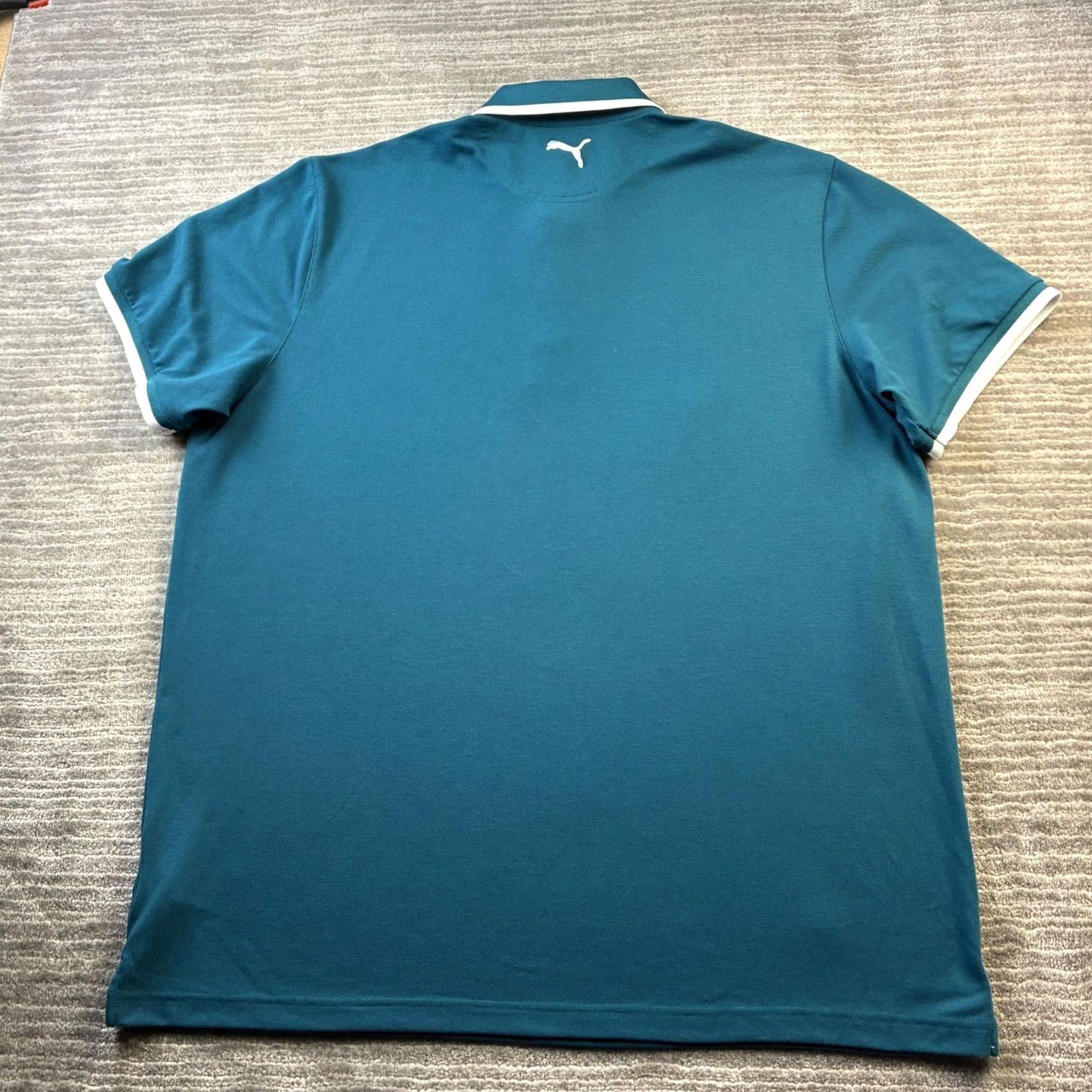 Puma PUMA Polo Shirt Mens 2XL Blue Arnold Palmer Golf Bay Hill Umbrella Tipped Size US XXL / EU 58 / 5 - 4 Thumbnail