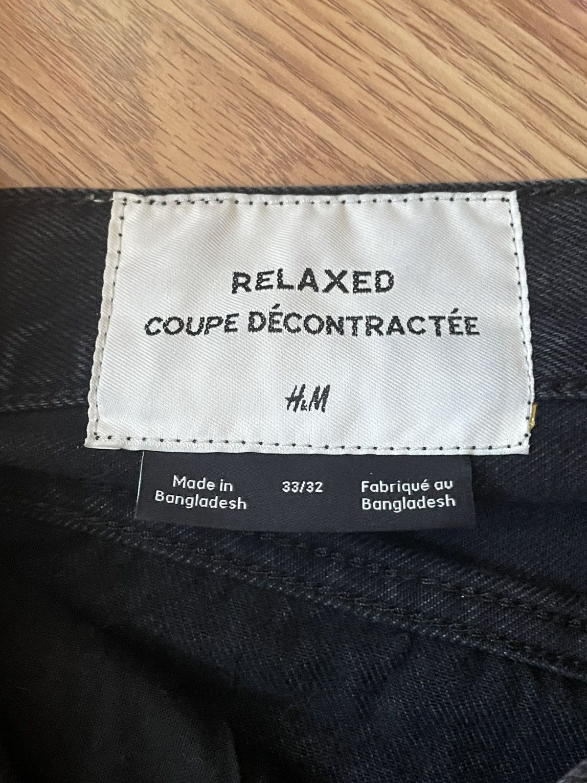 H&M H&M relaxed black jeans Size US 33 - 4 Thumbnail