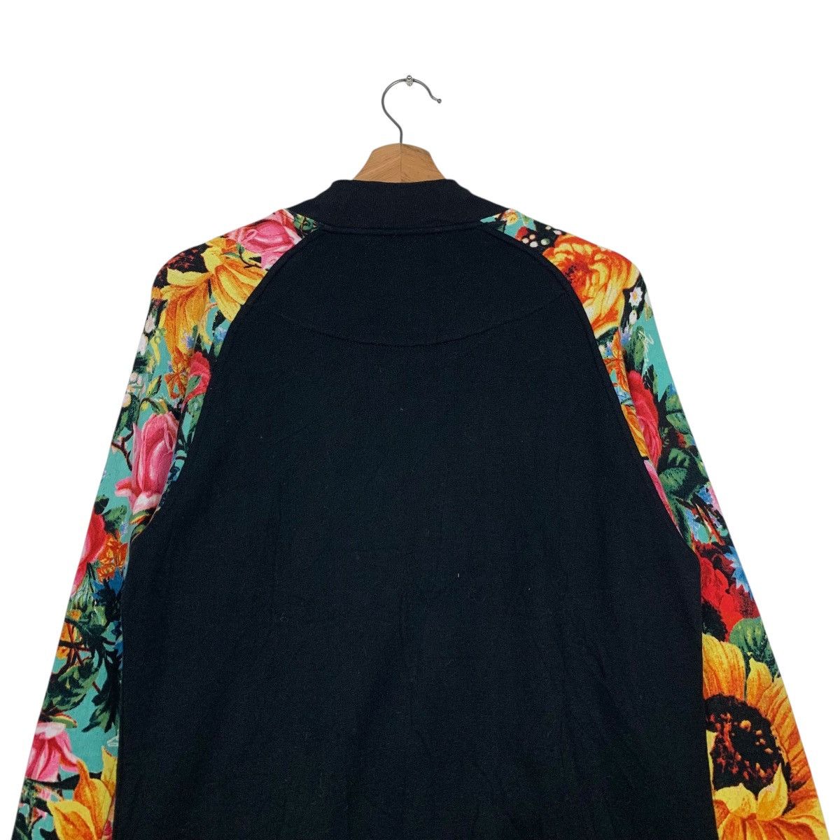 Japanese Brand JOYRICH Florals Graphic Sleeve Varsity Jacket #2207-C97 Size US M / EU 48-50 / 2 - 8 Thumbnail