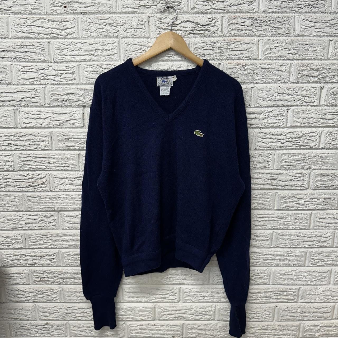 Lacoste Vintage IZOD Lacoste Pullover Sweater Blue Men’s Large Size US L / EU 52-54 / 3 - 2 Thumbnail