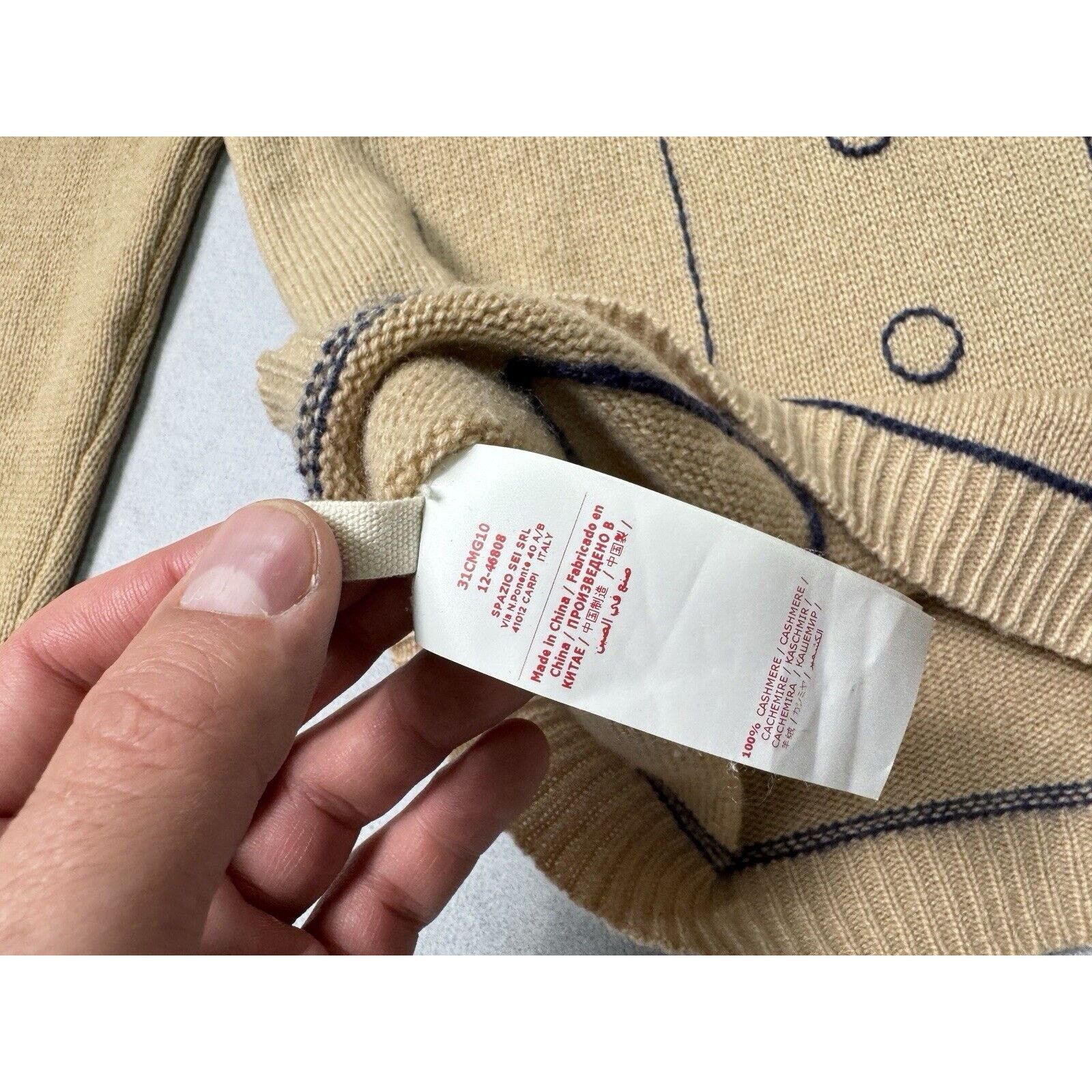 Marni Marni Cashmere Beige Sweater Wool Size S / US 4 / IT 40 - 6 Thumbnail