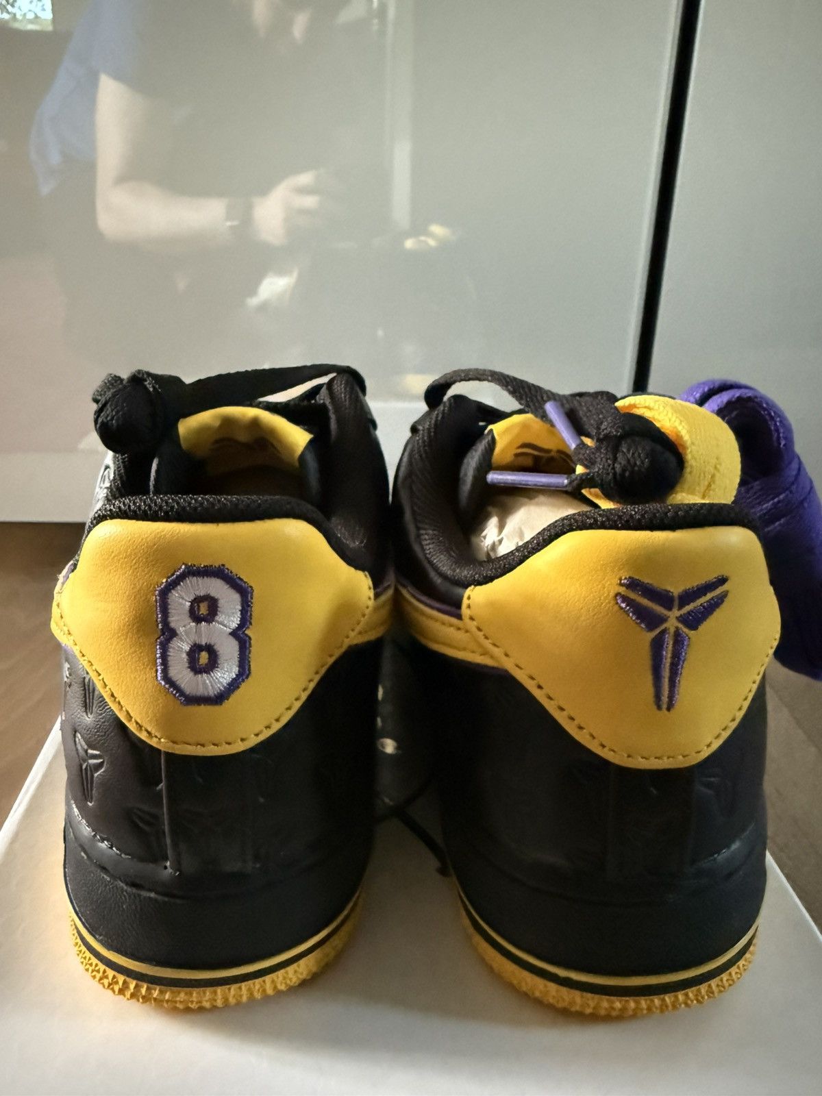 Nike Kobe x Nike Air Force 1 Low ‘Lakers Away’ 5555/8000 Sz 8.5 Size US 8.5 / EU 41-42 - 8 Thumbnail