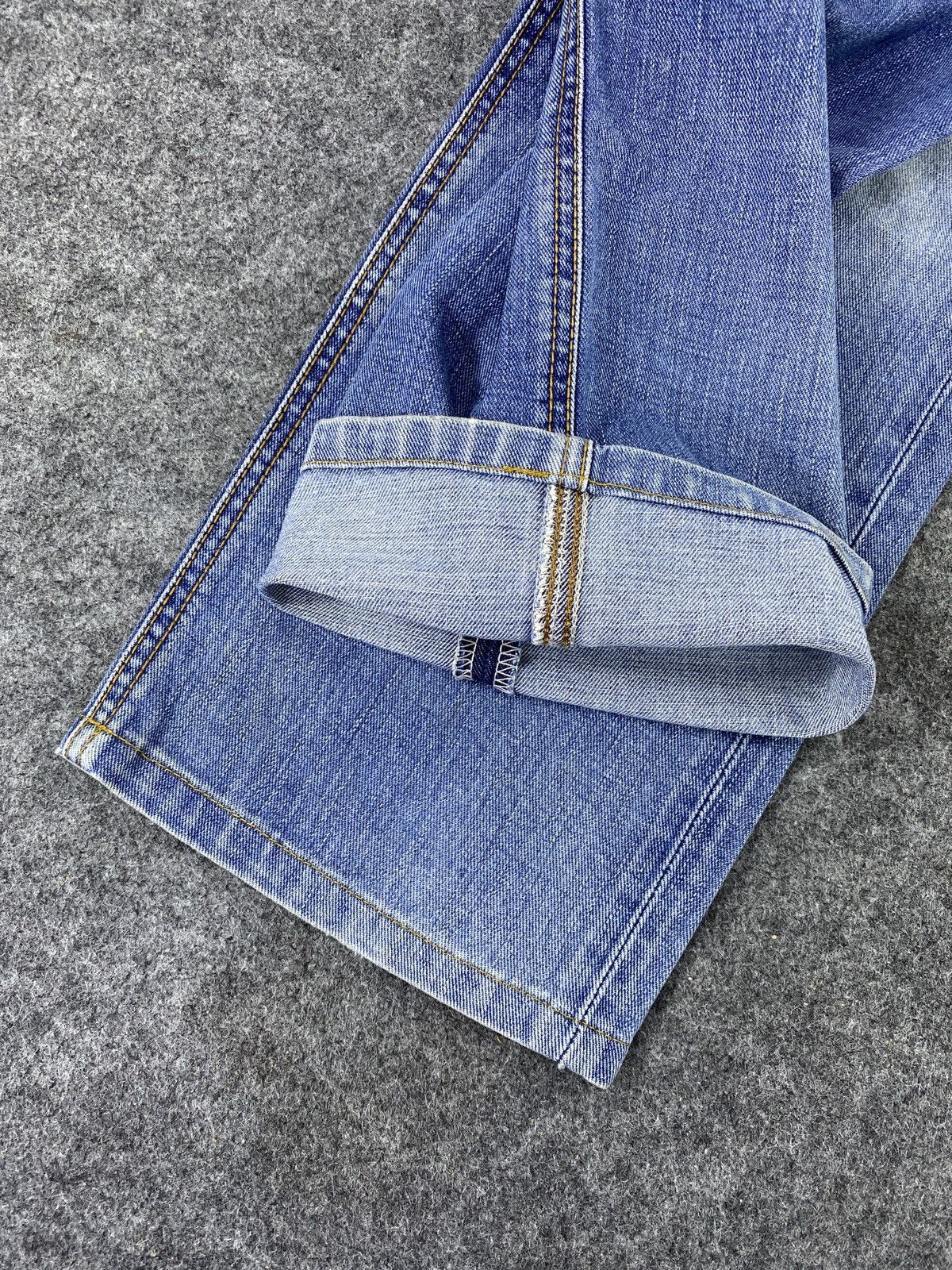 Edwin × Jean × Vintage Edwin 503zz Distress Blue Wash Jeans - J970 Size US 34 / EU 50 - 11 Thumbnail