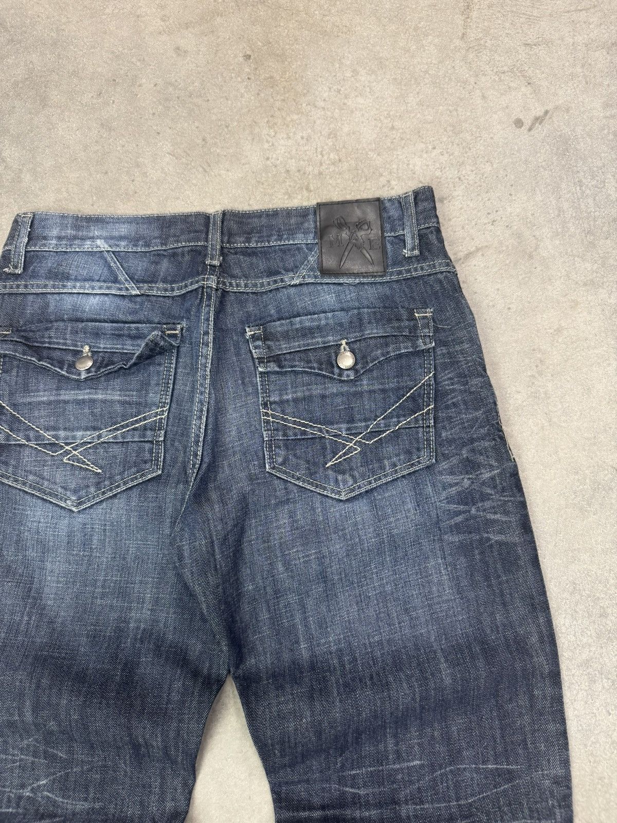 Marc Ecko Vintage Y2K Marc Echo Denim Jeans 32x30 Baggy Wide Leg Size US 32 / EU 48 - 6 Thumbnail