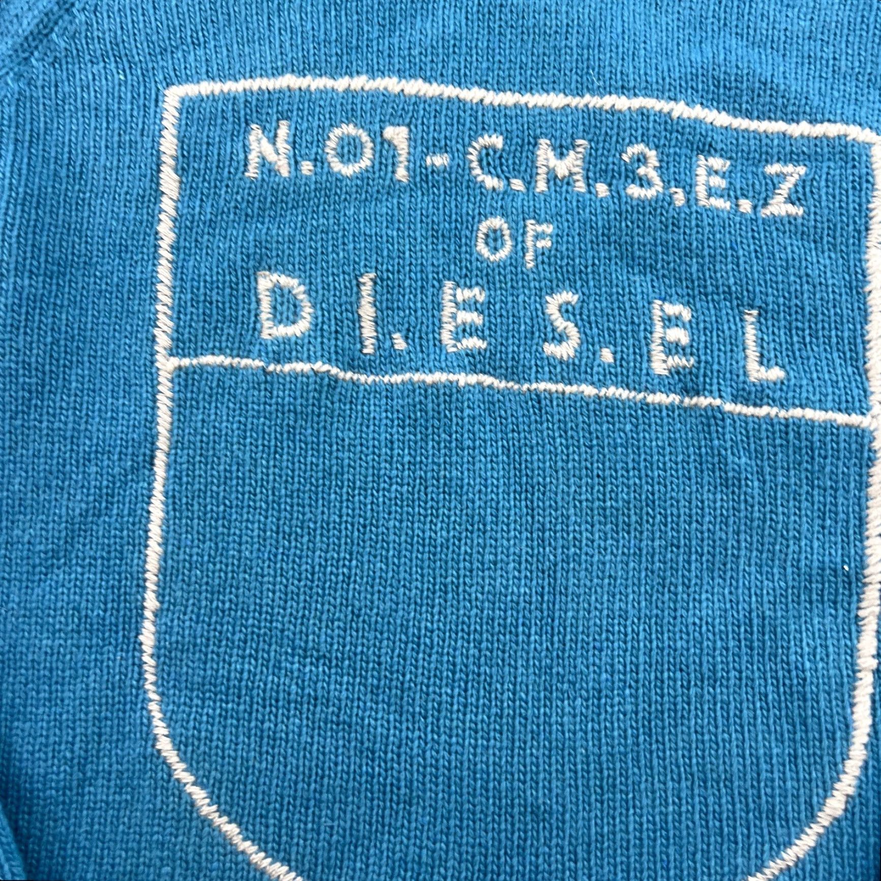 Diesel VINTAGE Diesel Sweater Mens Small Blue Crew Neck Wool Pullover Jumper Size US S / EU 44-46 / 1 - 2 Thumbnail