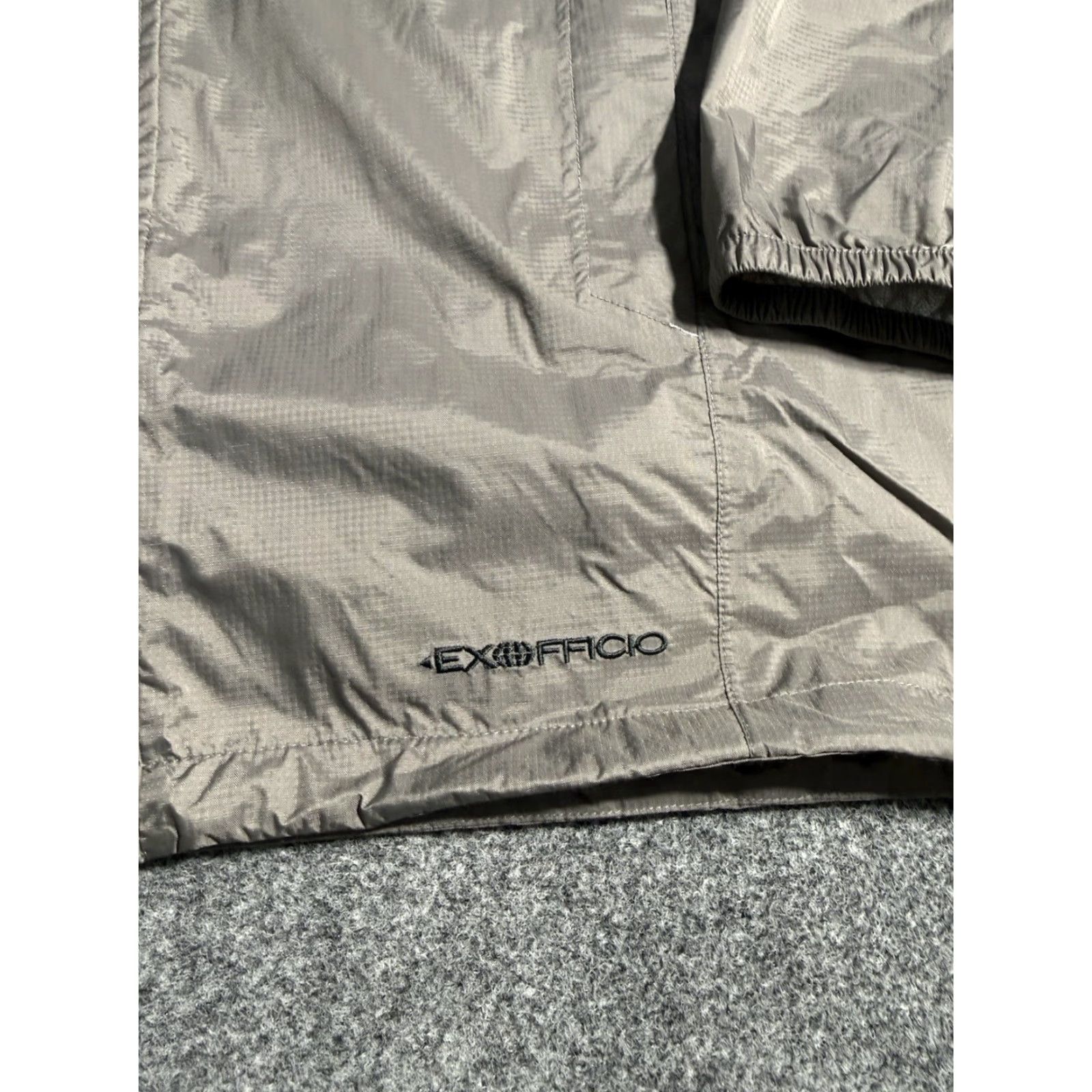 ExOfficio ExOfficio Jacket Men Hooded Rain Coat Full Zip Water Resistant Gray Size S Long Nylon Windbreaker Casual Travel Mens Size US S / EU 44-46 / 1 - 4 Thumbnail