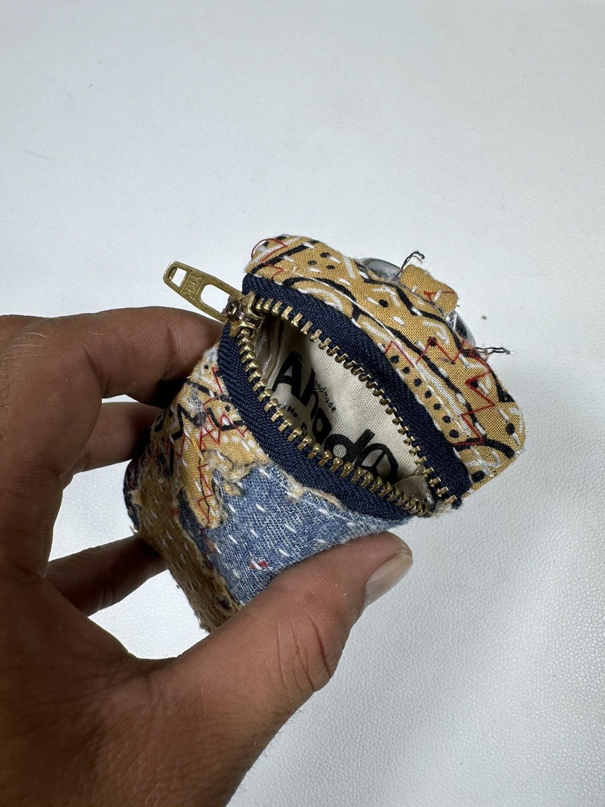 Other Custom Made Distressed Paisley Patchwork Keychain Wallet Size ONE SIZE - 9 Thumbnail