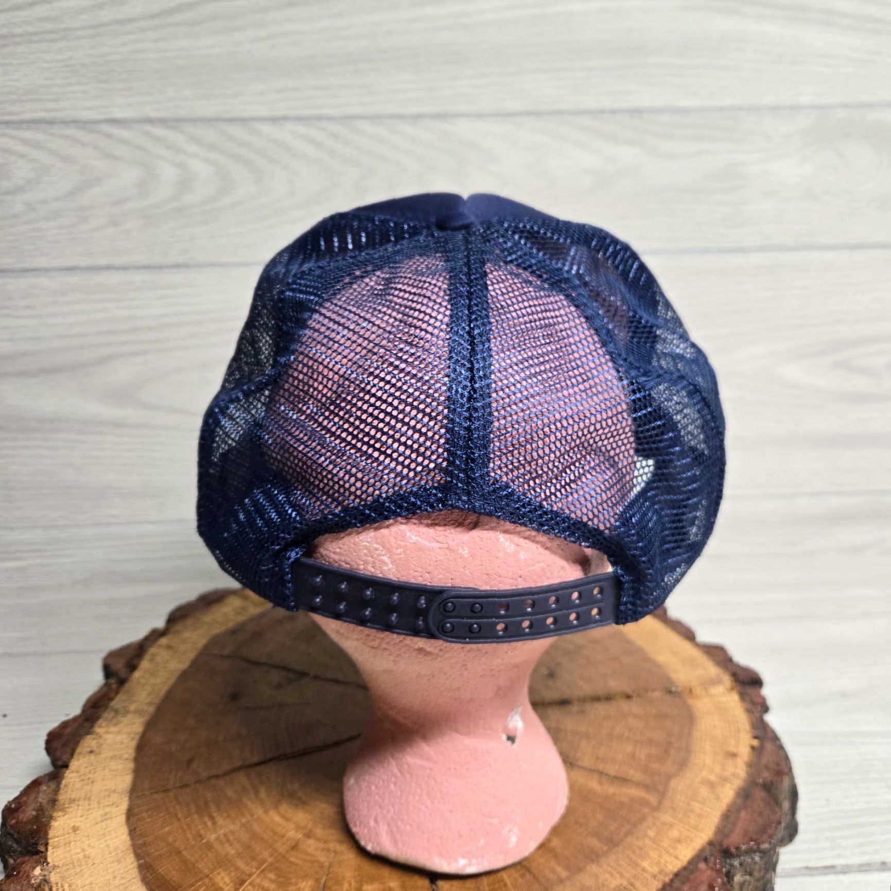 Vintage VINTAGE United States Trout Farmers Association Patch Logo Baseball Hat One Size Blue Cotton Canvas Adjustable Embroidered Patch Men Hat Size ONE SIZE - 4 Thumbnail