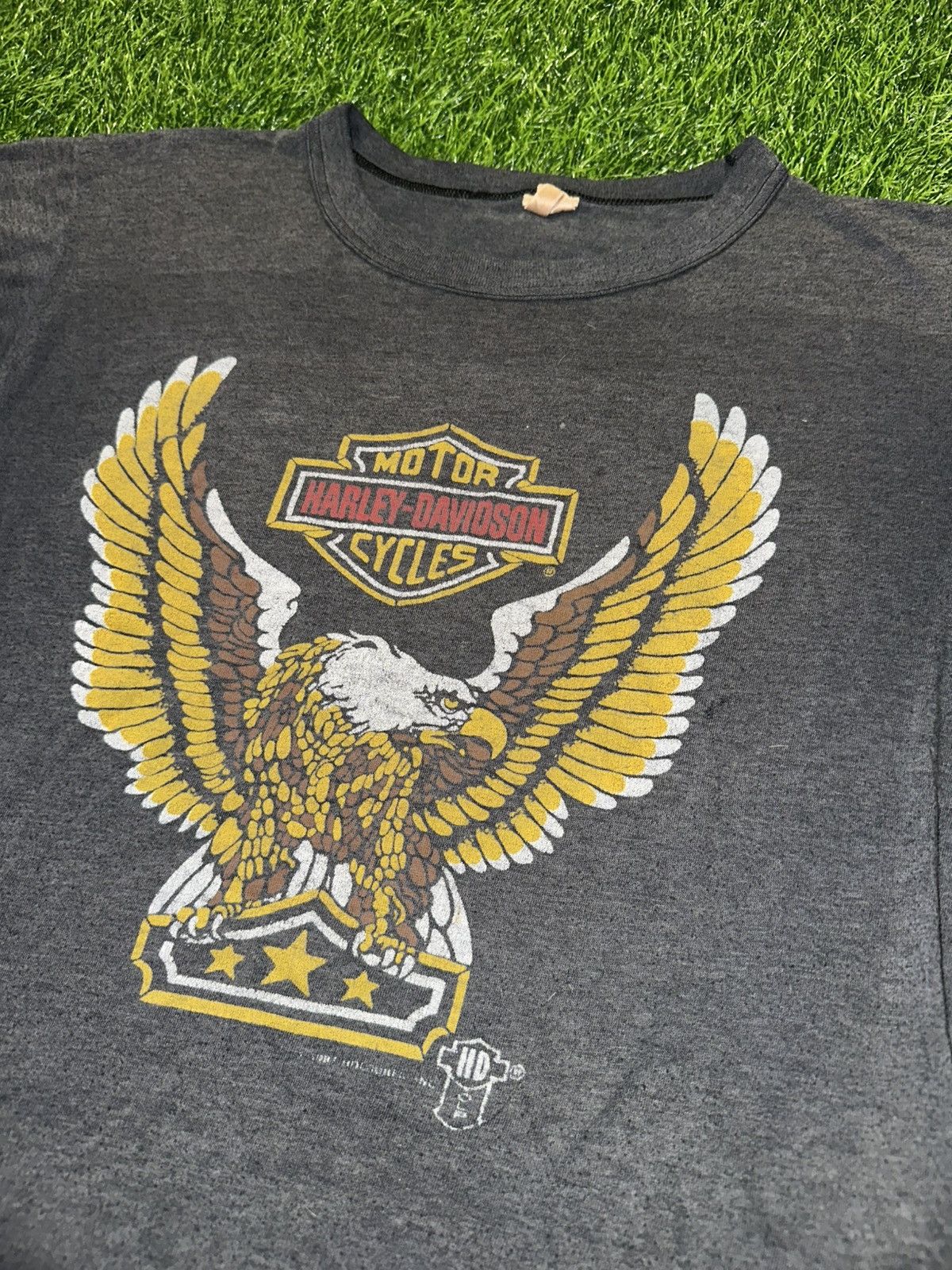 Harley Davidson × Vintage Vintage Harley Davidson Motorcycles Tee Shirt Size US M / EU 48-50 / 2 - 2 Thumbnail