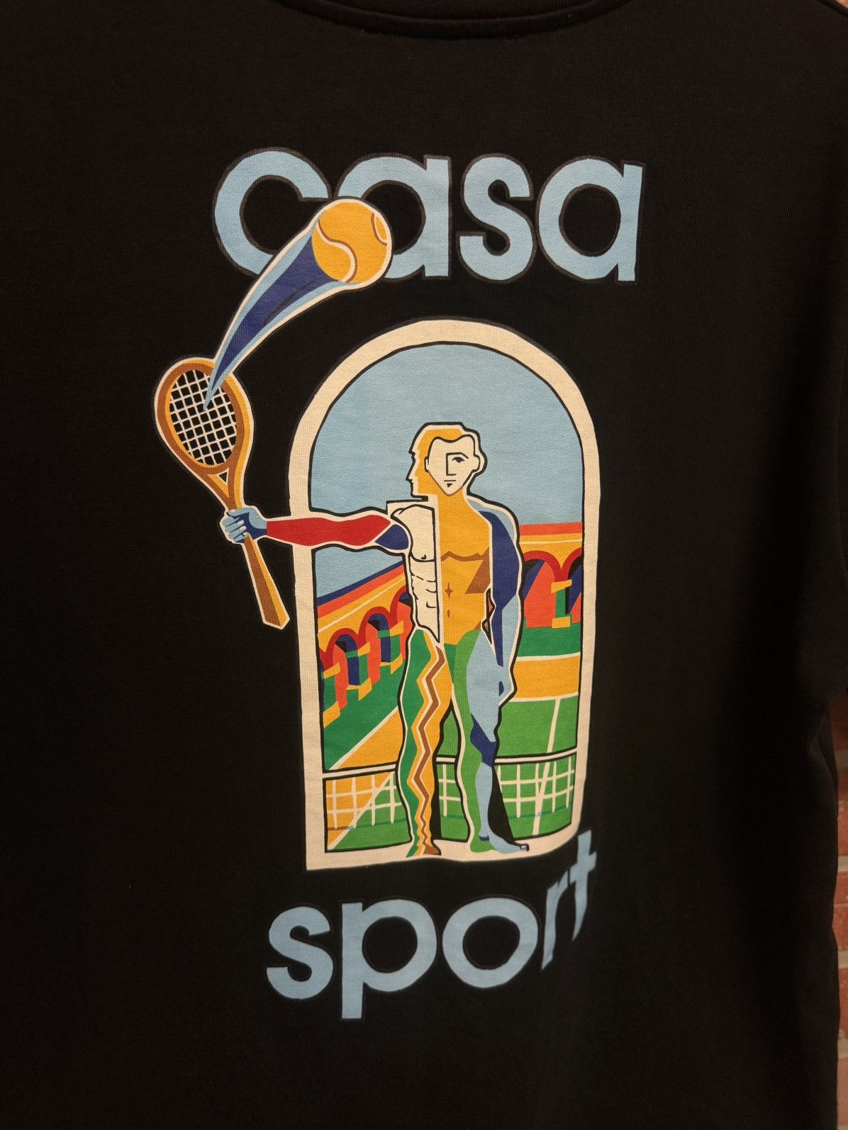 Casablanca Casablanca Black Tee Shirt Size XL Pre Owned 🧼 Size US XL / EU 56 / 4 - 8 Thumbnail