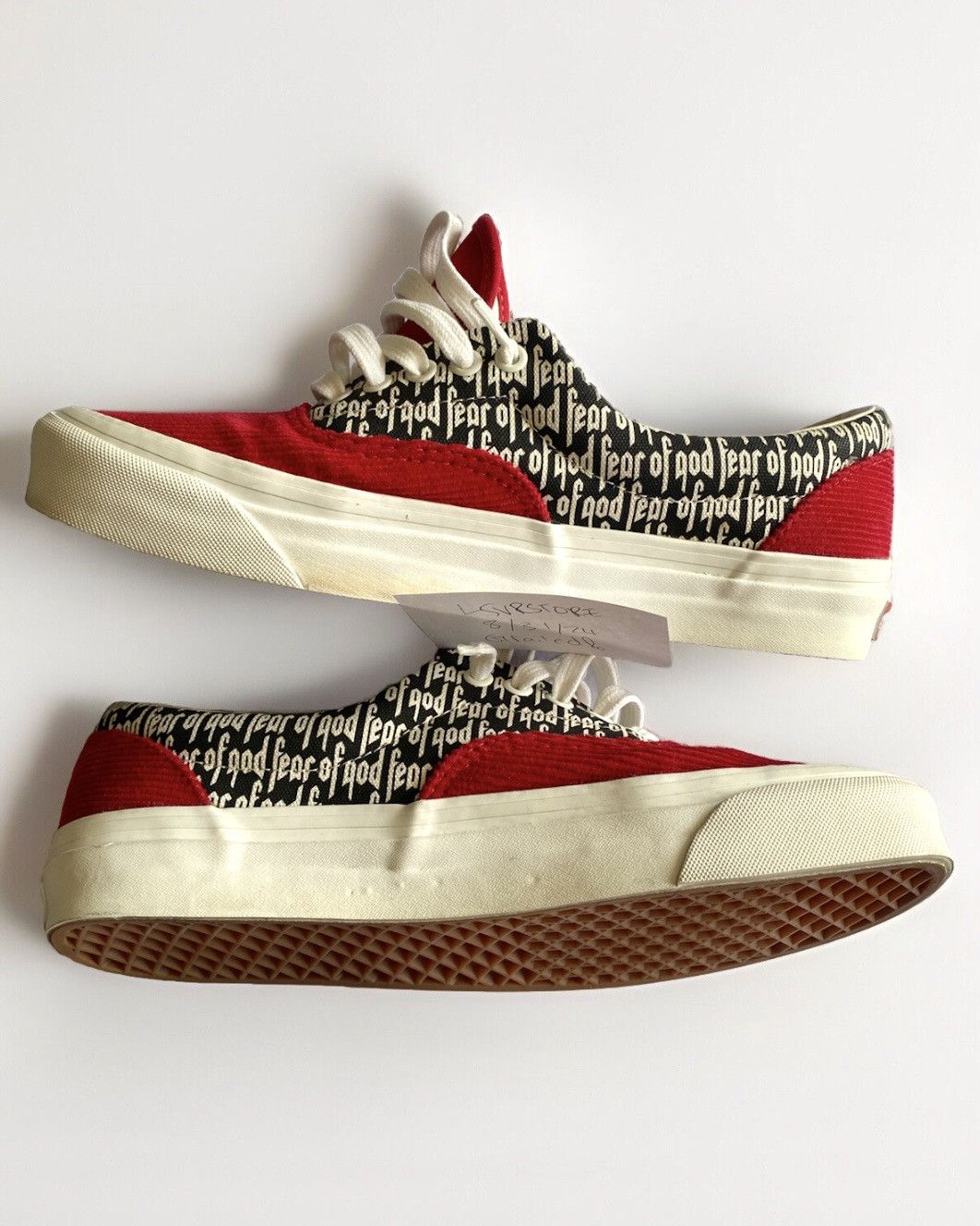 Fear of God × Vans Fear of God x Vans Era 95 DX Red Corduroy 9.5 - Gently Used Size US 9.5 / EU 42-43 - 7 Thumbnail
