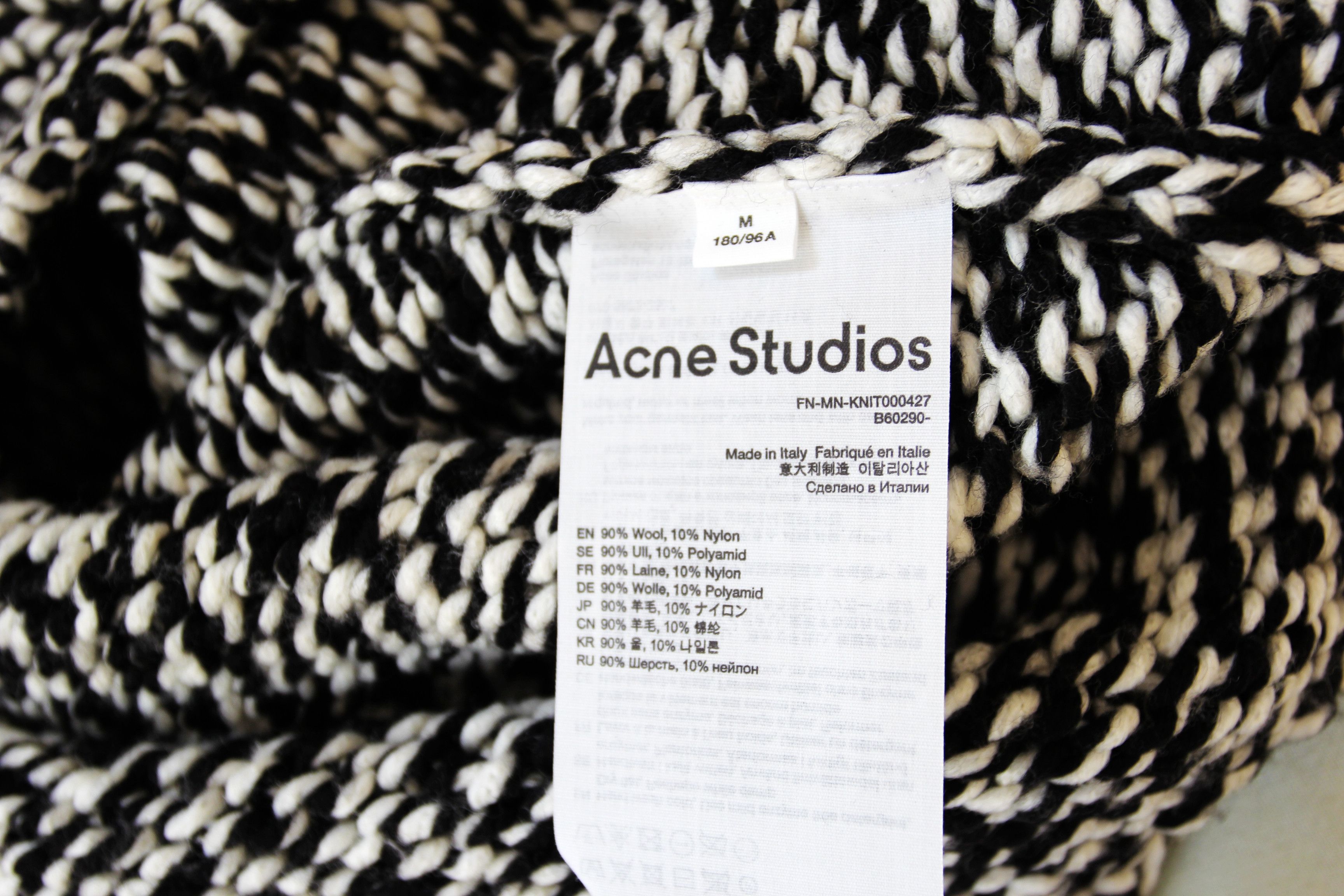Acne Studios BNWT AW23 ACNE STUDIOS BLACK WOOL SWEATER M Size US M / EU 48-50 / 2 - 9 Thumbnail