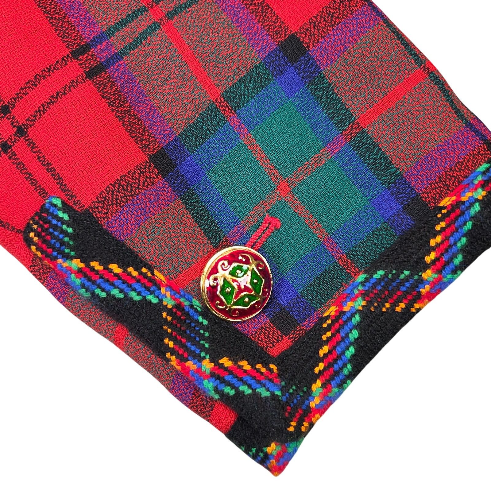 Yves Saint Laurent Yves Saint Laurent Rive Gauche 1994 Tartan Velvet Jacket Size S / US 4 / IT 40 - 13 Thumbnail