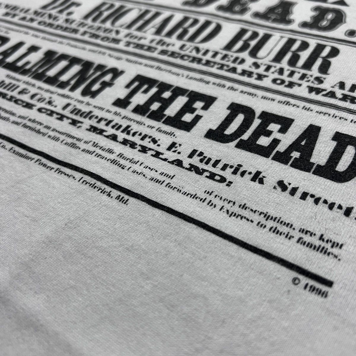 Arts & Science Vintage 90s EMBALMING THE DEAD HISTORY Quote oversized 2XL Size US XXL / EU 58 / 5 - 3 Thumbnail