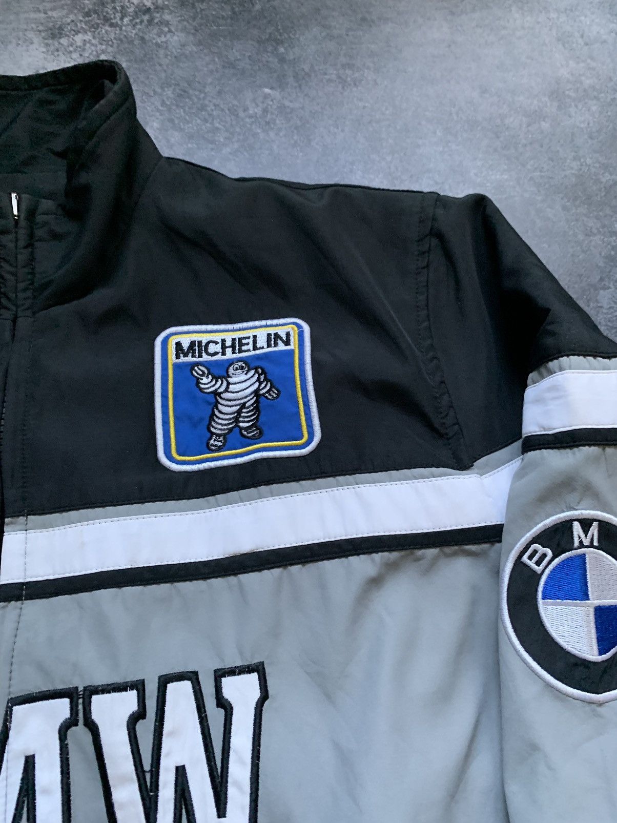 BMW × Vintage BMW RACING Bomber Jacket Michelin 2-Sided Size US M / EU 48-50 / 2 - 7 Thumbnail