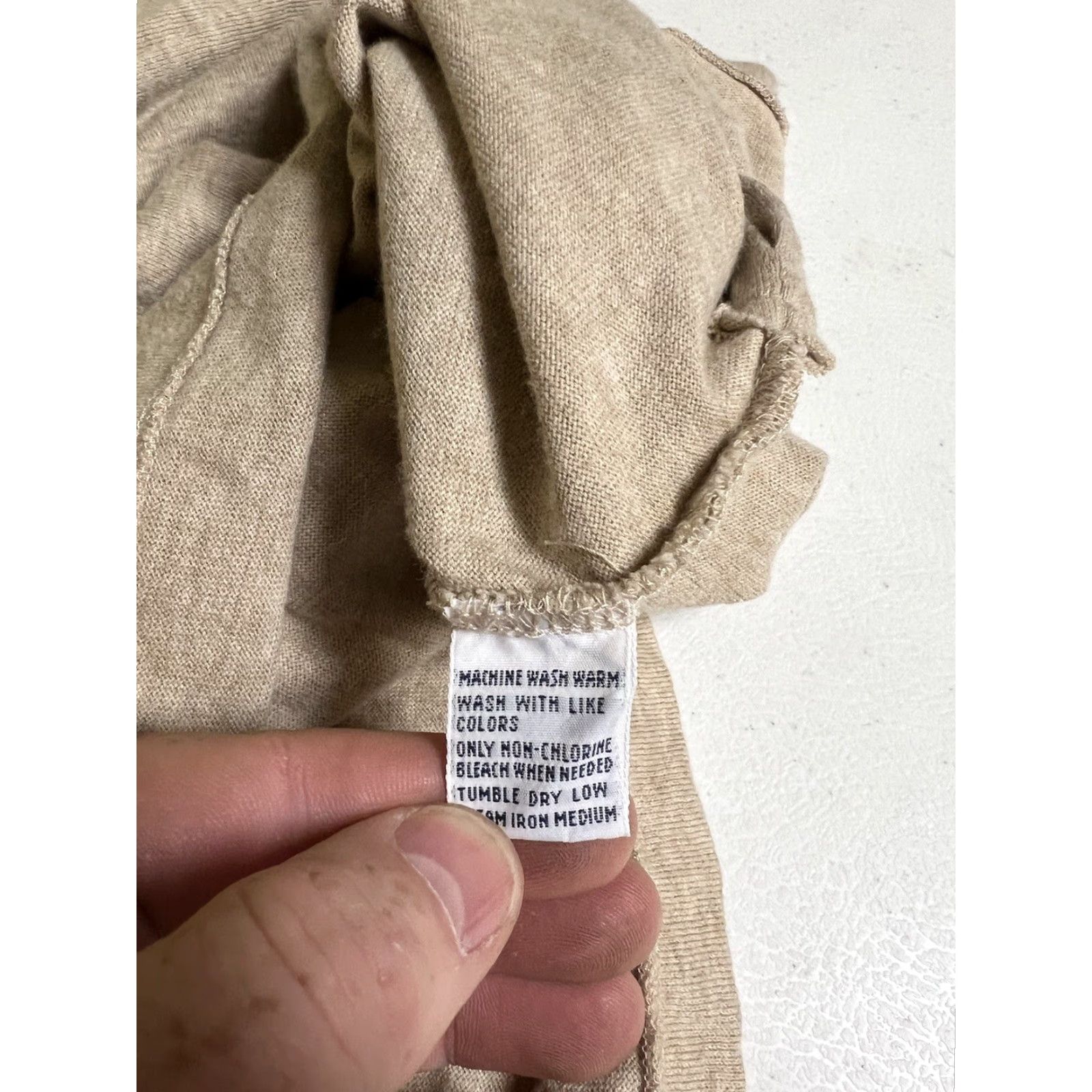 Vintage VINTAGE Polo Shirt Tan Brown Striped Single Stitch 80s 90s Ralph Lauren Polo Button-Up Shirt M Mens Brown Short Sleeve Knit Cotton Logo Accents Size US M / EU 48-50 / 2 - 4 Thumbnail