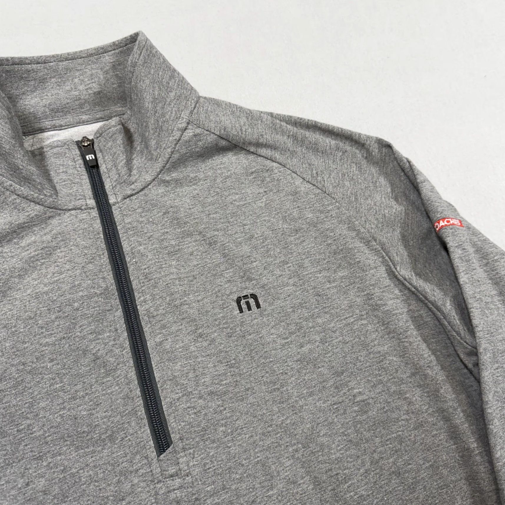 TravisMathew TravisMathew Pullover Mens Large Gray 1/4 Zip Long Sleeve Golf Performance Top Size US L / EU 52-54 / 3 - 2 Thumbnail