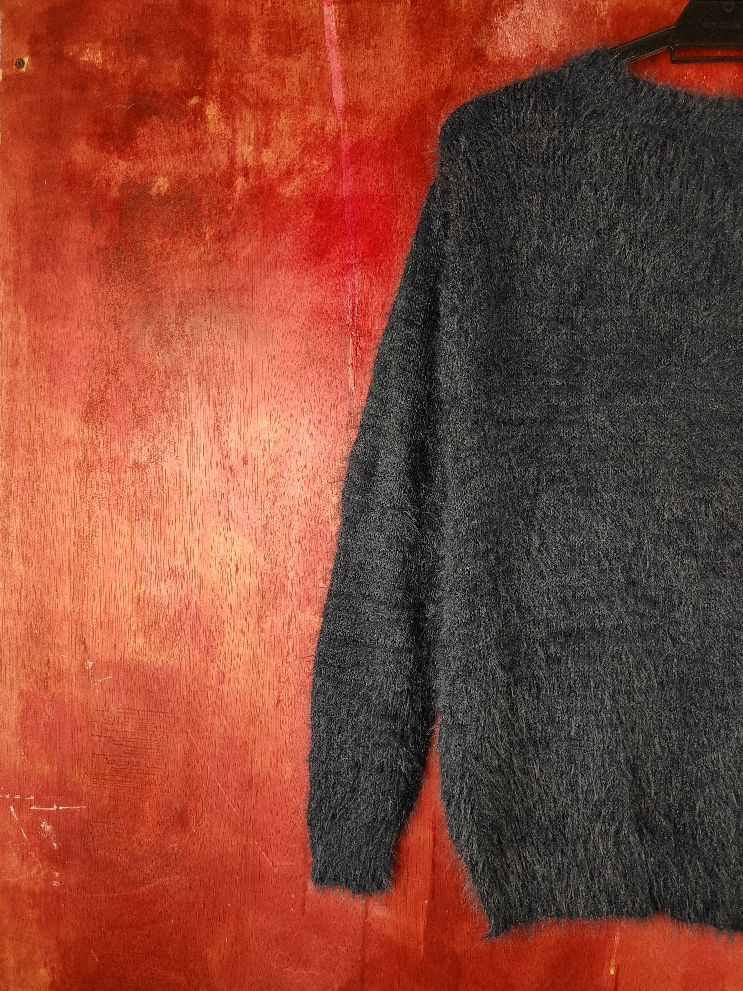 Japanese Brand × Vintage Vintage Khalita Navy Fur Mohair Knitwear like krisvanassche Size M / US 6-8 / IT 42-44 - 9 Thumbnail