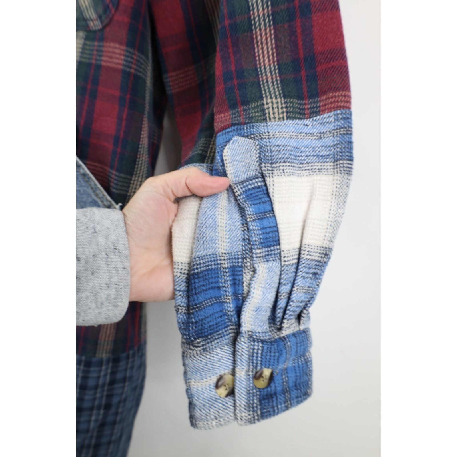 Vintage Vintage 90s Y2K Streetwear Custom Made Flannel Shirt Dress Size L / US 10 / IT 46 - 11 Thumbnail