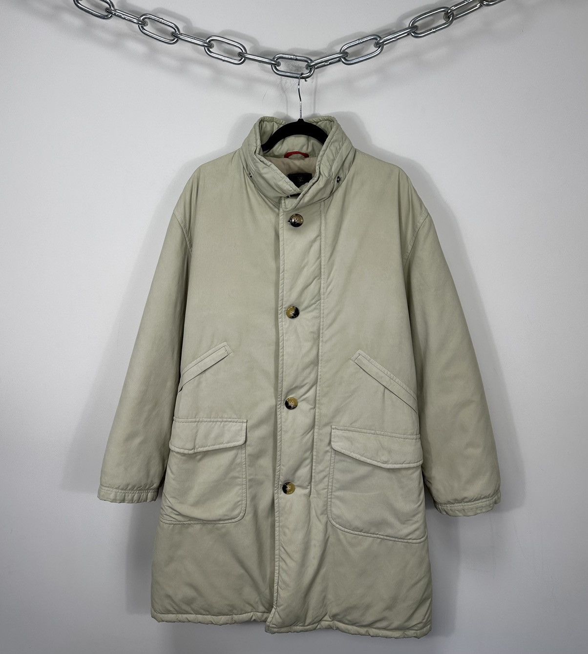 Fay Fay Stadium Beige Luxury Limited Down Jacket Coat Size US L / EU 52-54 / 3 - 1 Thumbnail