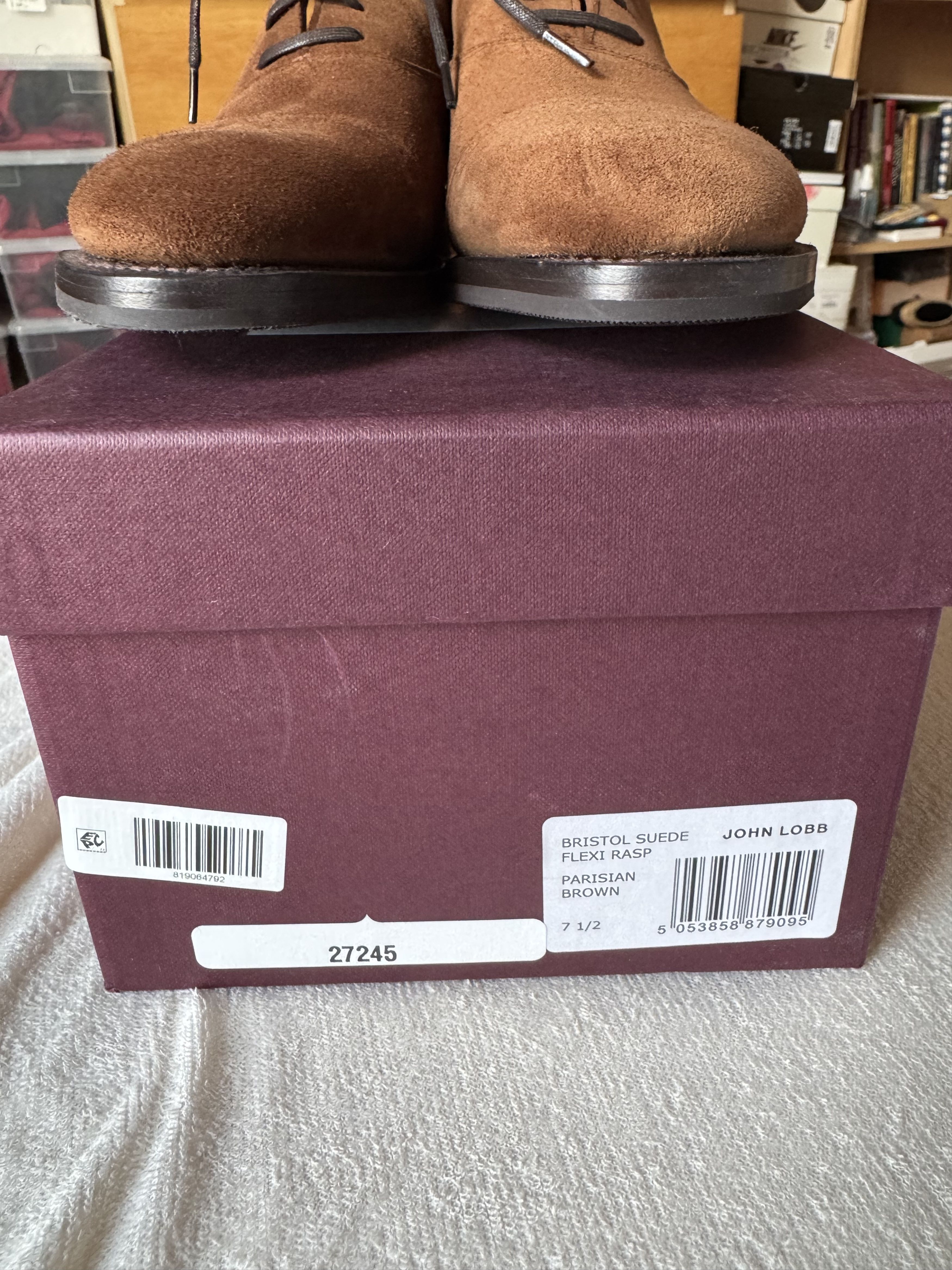 John Lobb John Lobb Bristol Parisian Brown Suede Shoes UK 10 US 11 Size US 11 / EU 44 - 4 Thumbnail