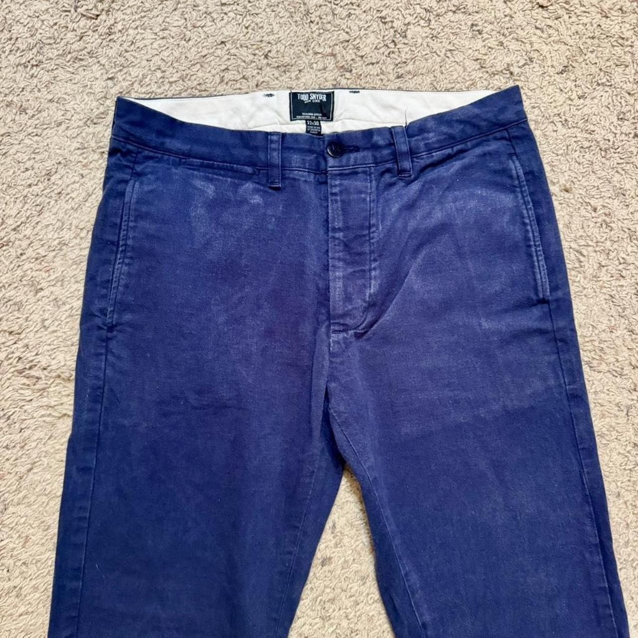 Todd Snyder Todd Snyder Basic Navy Blue Chino Pants 32" Waist Size US 32 / EU 48 - 4 Thumbnail