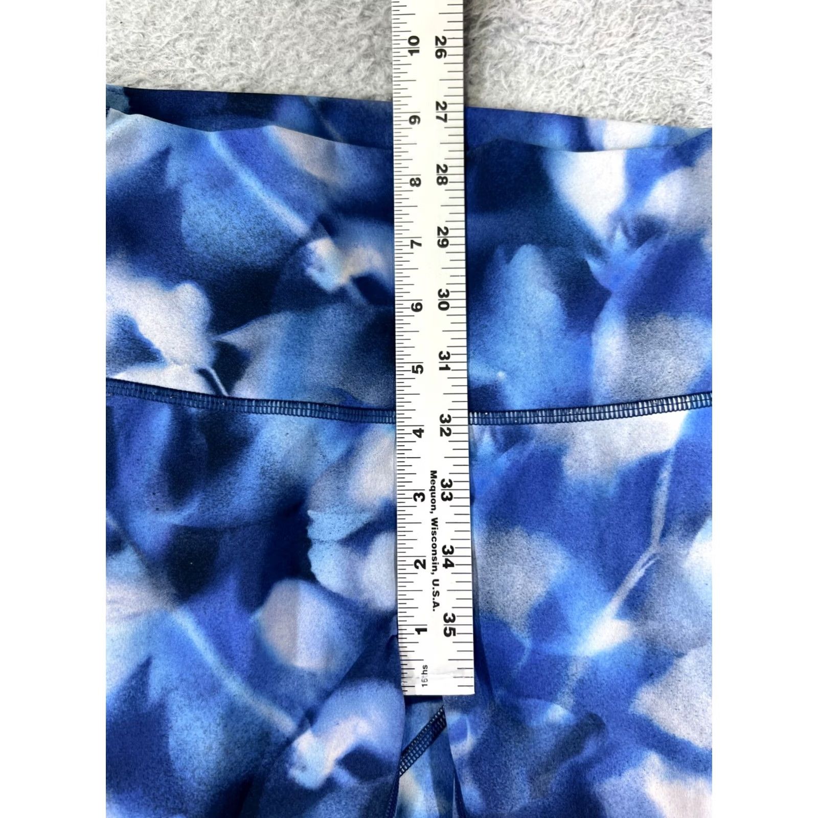 Lululemon Lululemon Wunder Under Pants Womens 4 Blue Hi-Rise 28" Luon W5AP7S Tight Stretch Athletic Yoga Size 27" / US 4 / IT 40 - 7 Thumbnail