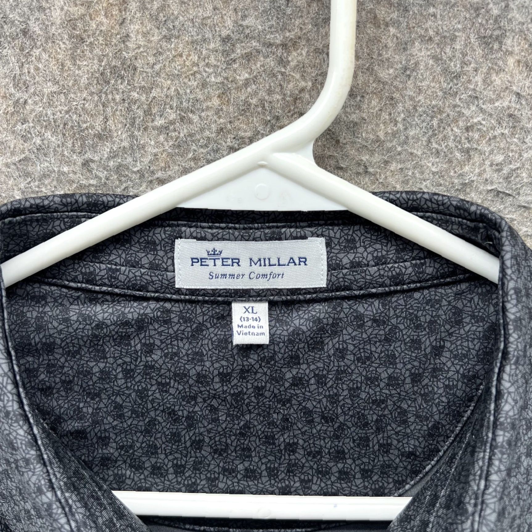 Peter Millar Peter Millar Polo Shirt Mens XL Gray Geometric Sea Island Golf Summer Comfort Polo Shirt Mens XL Gray Geometric Sea Island Golf Summer Comfort Size US XL / EU 56 / 4 - 6 Thumbnail