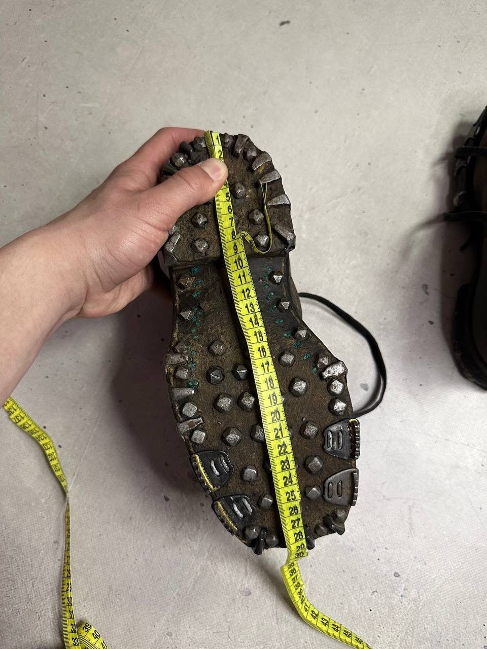 Other Vintage Swiss Army Hobnail WW2 Mountaineering Boots Tricouni Size US 8 / EU 41 - 14 Thumbnail
