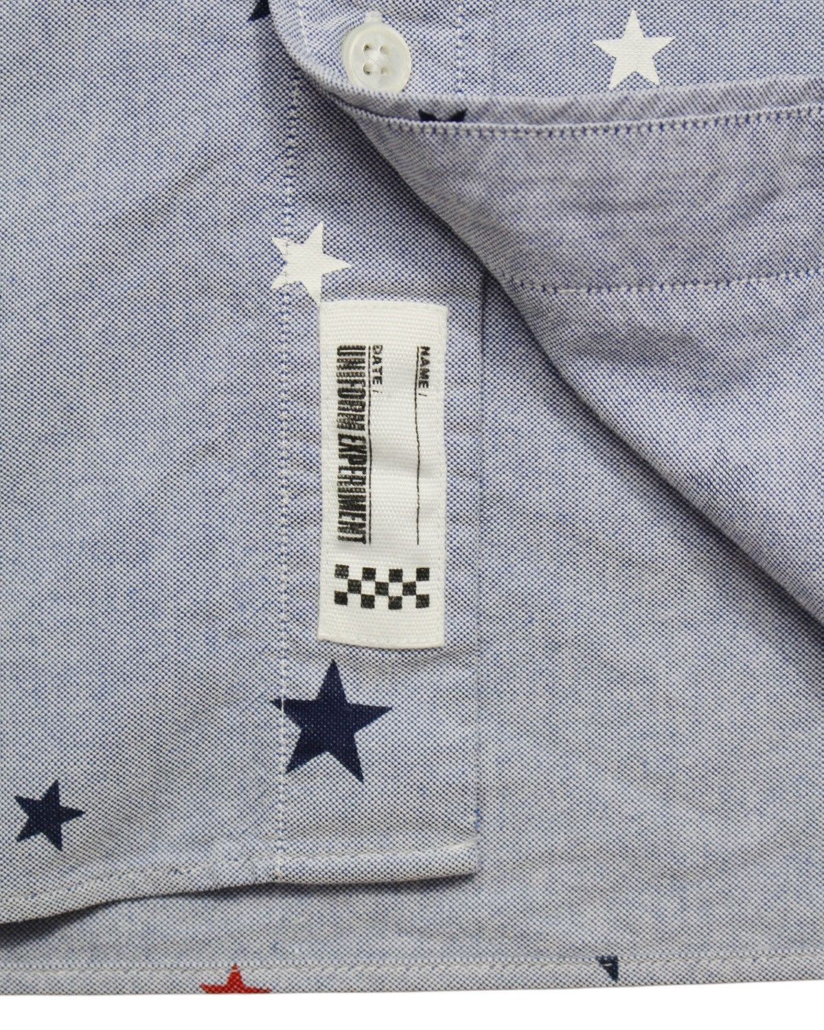 Fragment Design × Hiroshi Fujiwara × Japanese Brand SS2011 FRAGMENT DESIGN OXFORD STAR PATTERN B.D UNIFORM SHIRT Size US M / EU 48-50 / 2 - 5 Thumbnail
