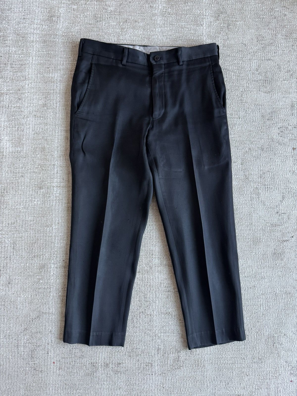 Comme des Garcons Homme Plus Comme Des Garçons Homme Plus satin pats cropped ad 2015 sz s Size US 31 - 2 Thumbnail